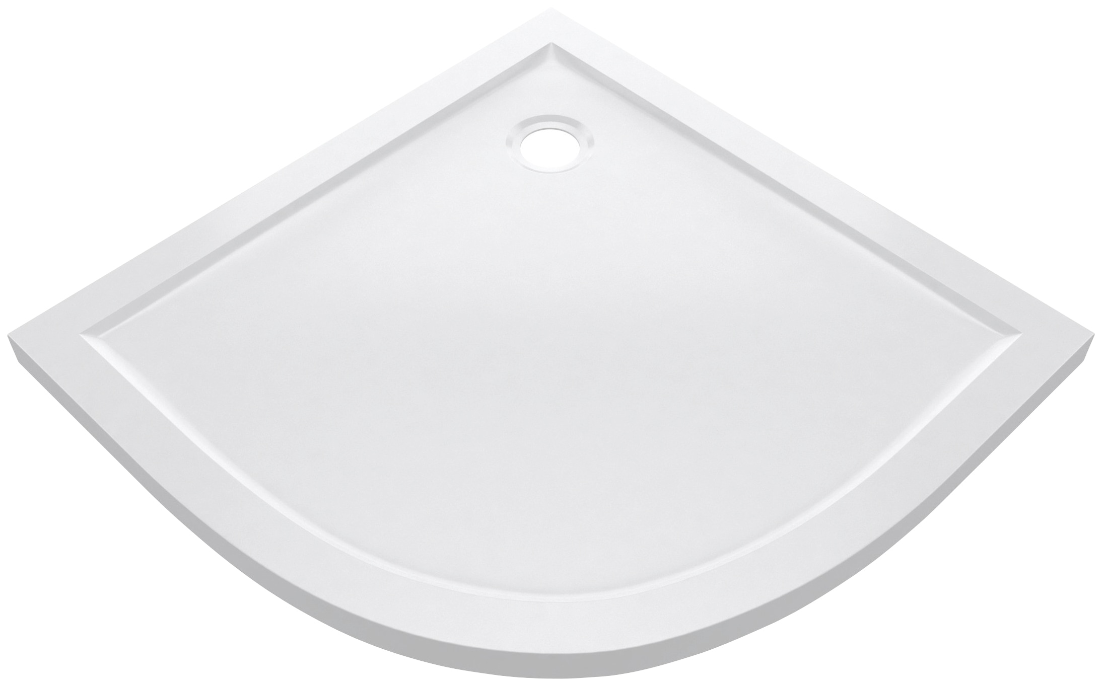 Marwell Rundduschwanne »Viertelkreis«, 90 x 90 cm, Höhe 4 cm