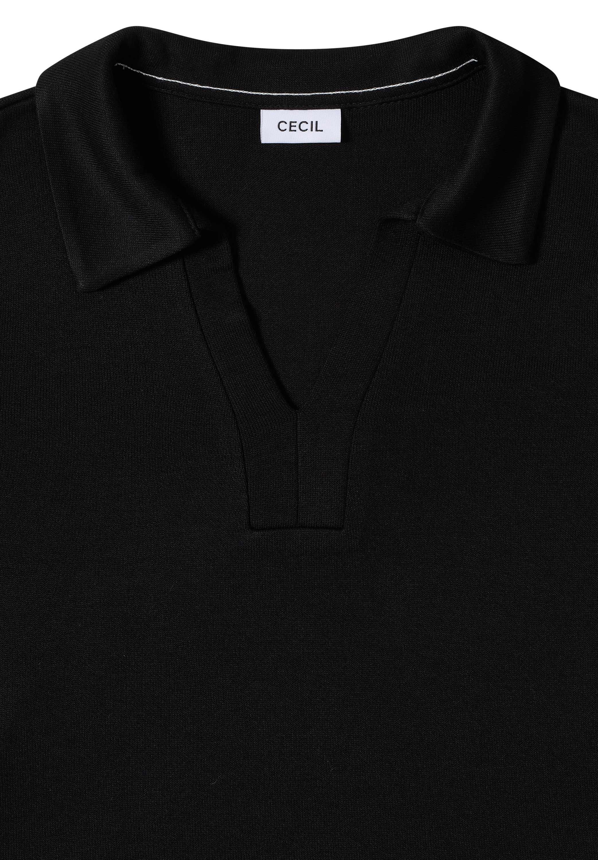 Cecil Langarmshirt aus elastischem Materialmix