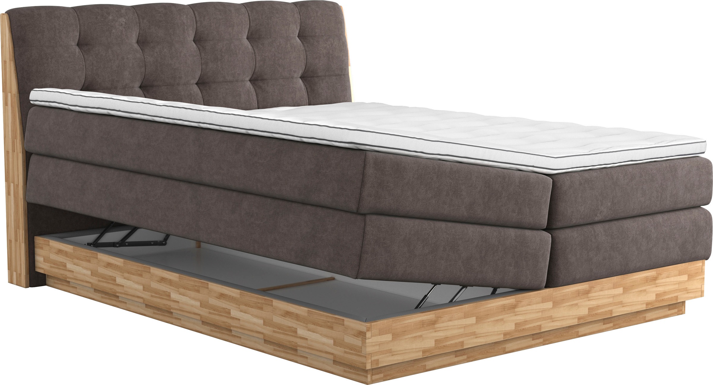 Home affaire Boxspringbett »Naome«, Boxspringbett, Inklusive Topper