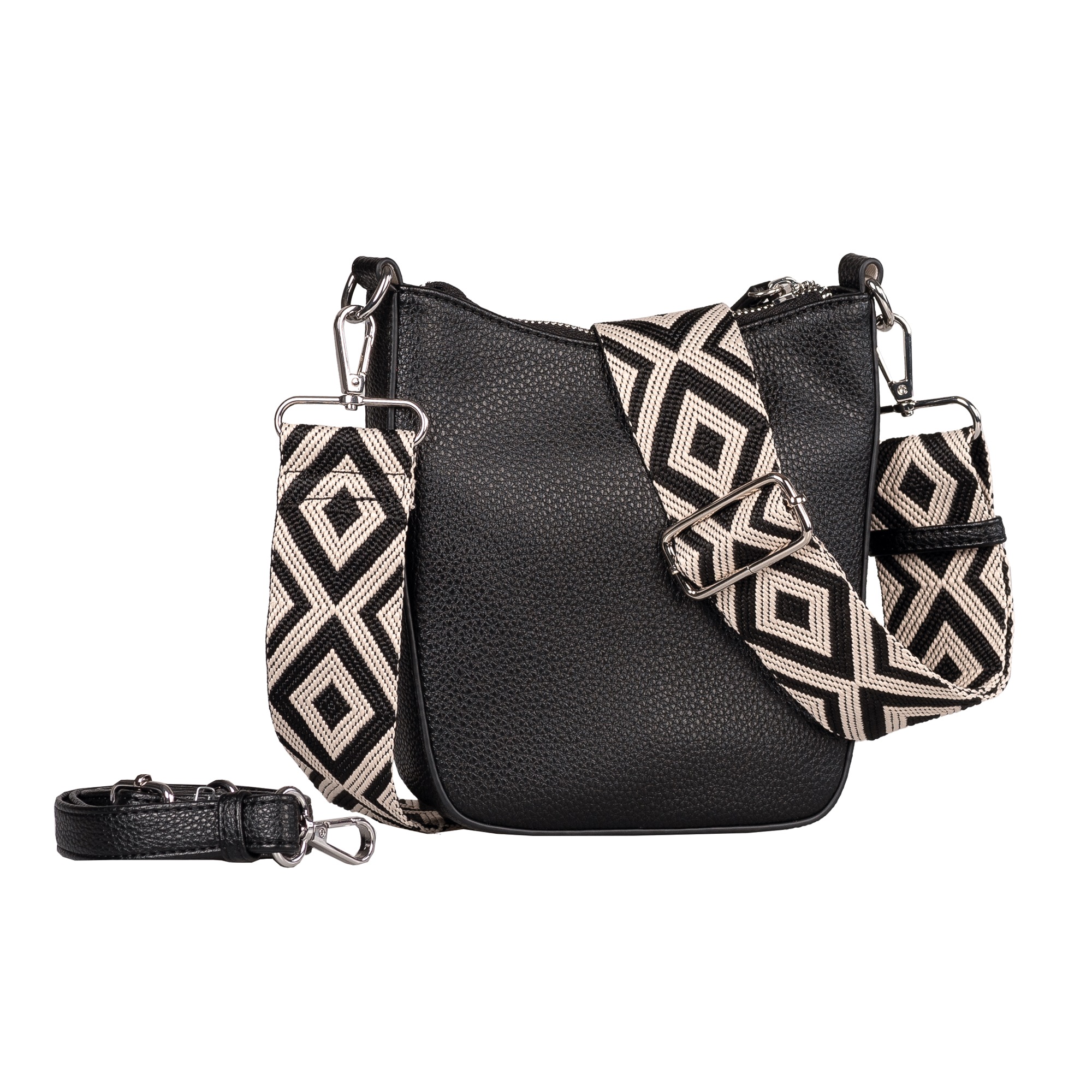 Thumbnail - Gabor Umhängetasche "Linda" weiches Kunstleder mit elegantem Schultergurt aus edlem Gewebeband