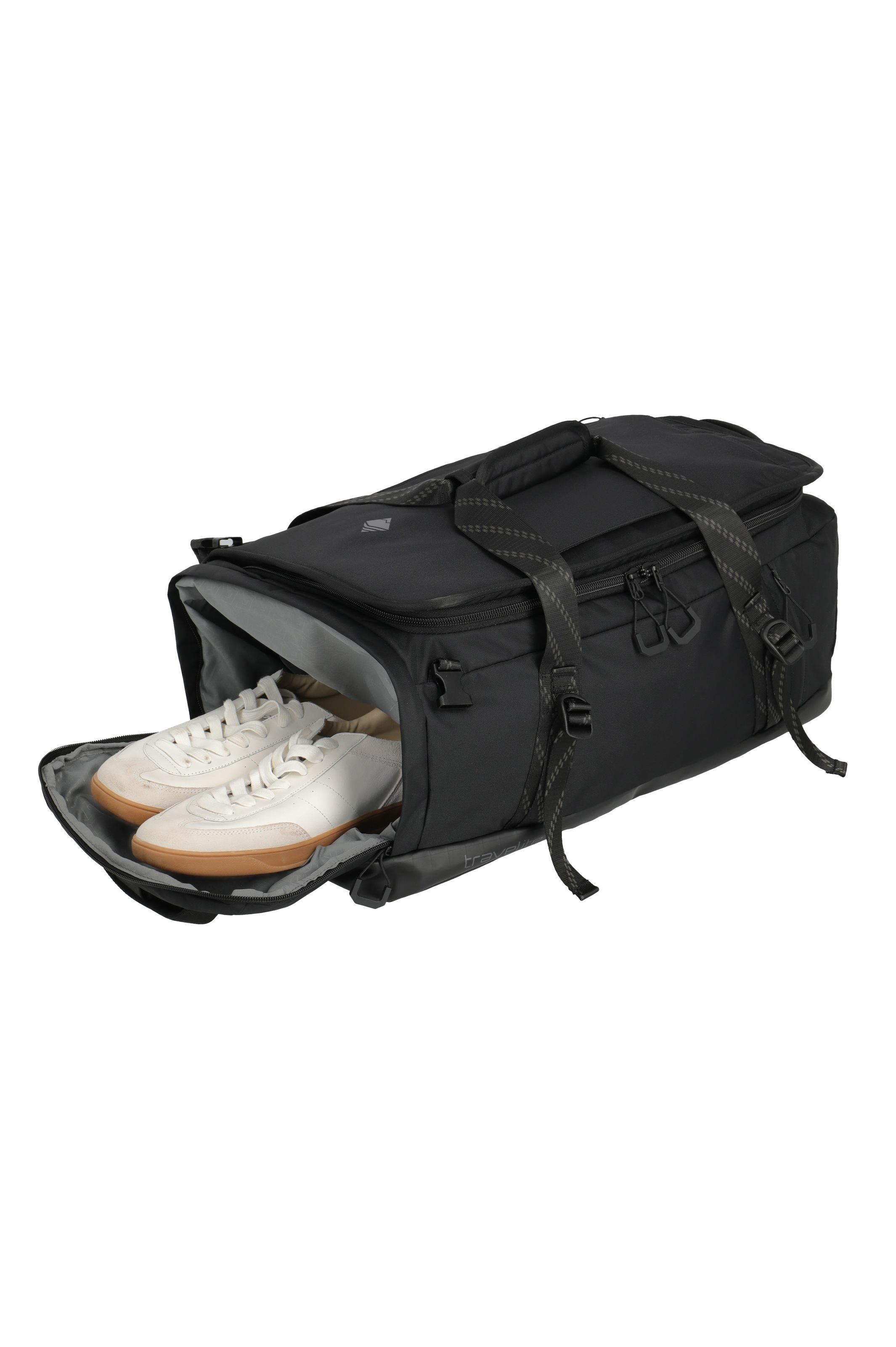 travelite Reisetasche »VENTURE LINE Duffle Bag« aus robustem Nylon mit flexiblen Trageoptionen und Schuhfach