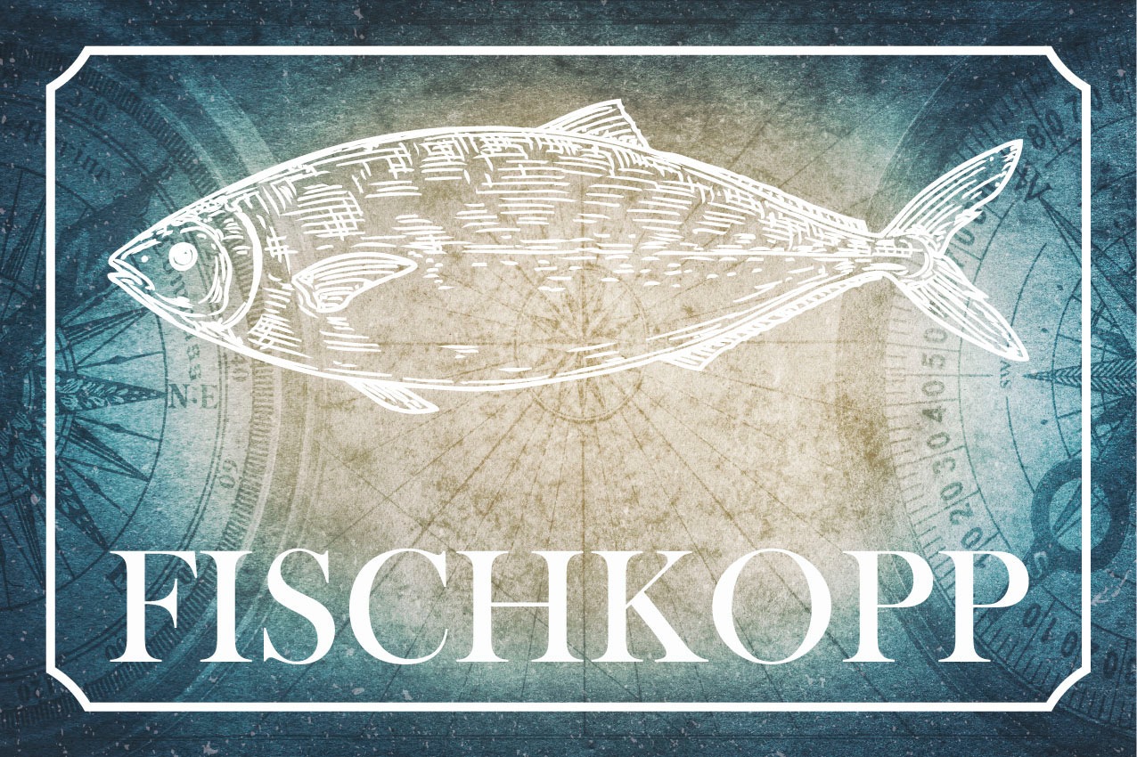 queence Metallbild "Fischkopp", (1 St.), Stahlschild, Blechschild, Sprüche, günstig online kaufen