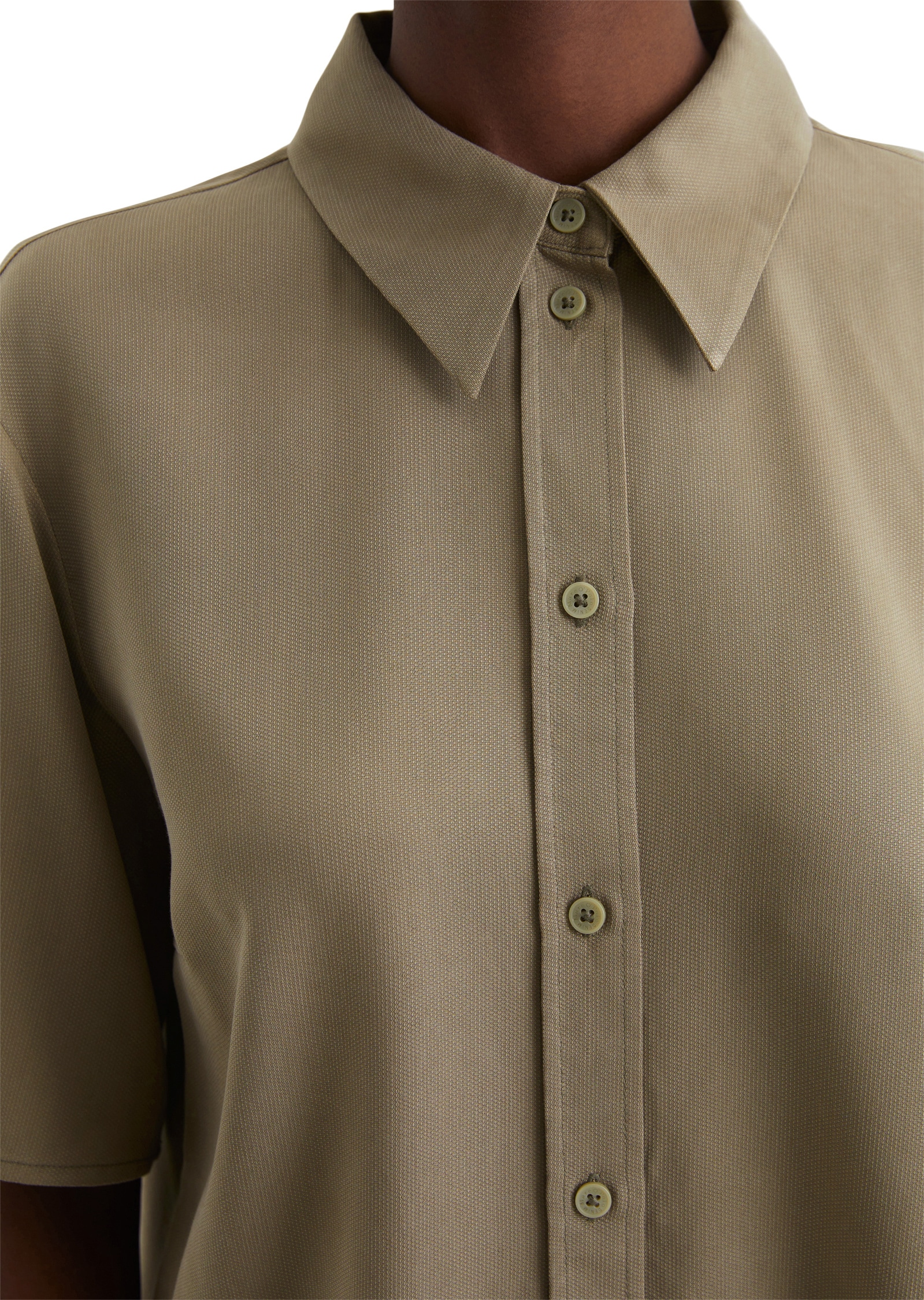 Marc O'Polo DENIM Kurzarmbluse »aus TENCEL™ Lyocell«