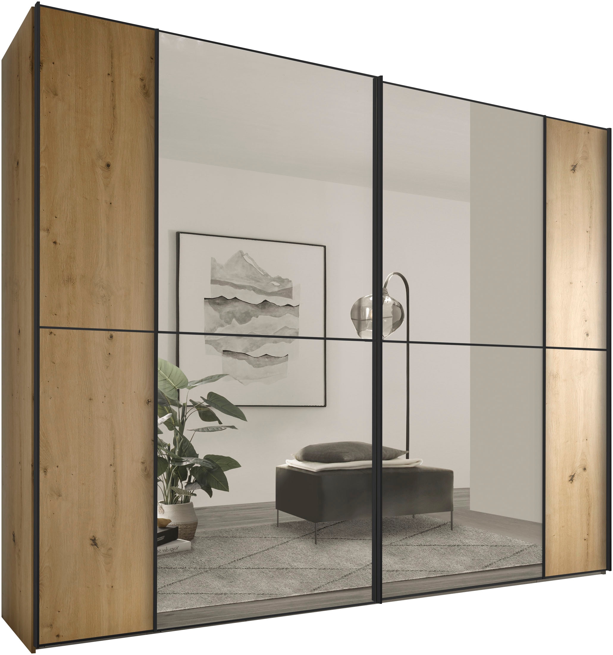 STAUD Schwebetürenschrank "Sonett 220G, Made in Germany", mit vier verschie günstig online kaufen