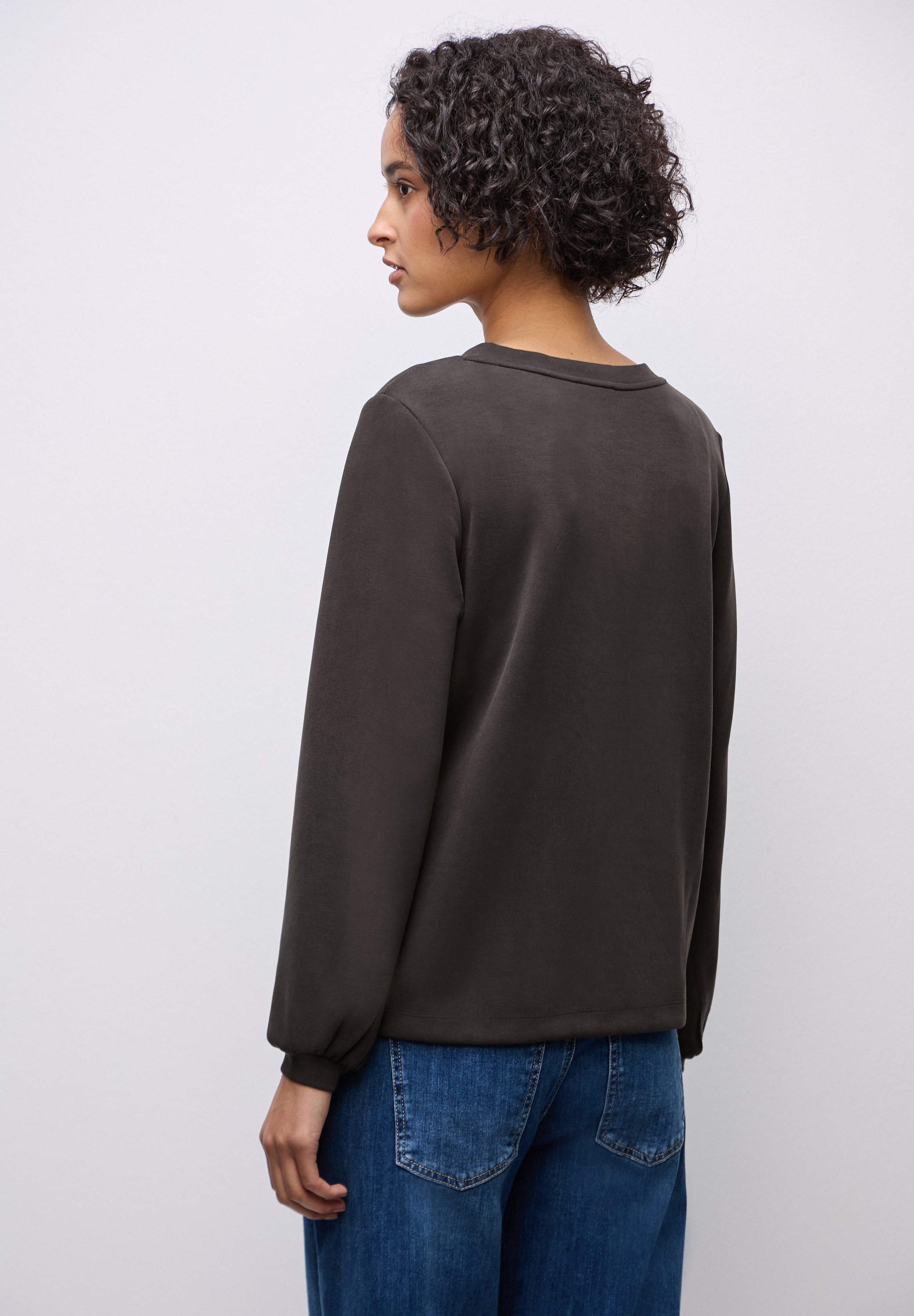 STREET ONE Langarmshirt im Silk Look günstig online kaufen