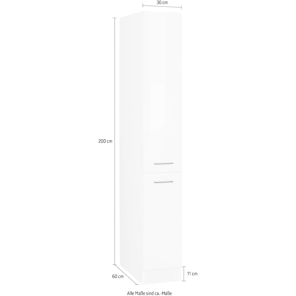 HELD MÖBEL Apothekerschrank »Trier«, 30 cm breit, 200 cm hoch, mit 2 Auszügen und 5 Ablagen
