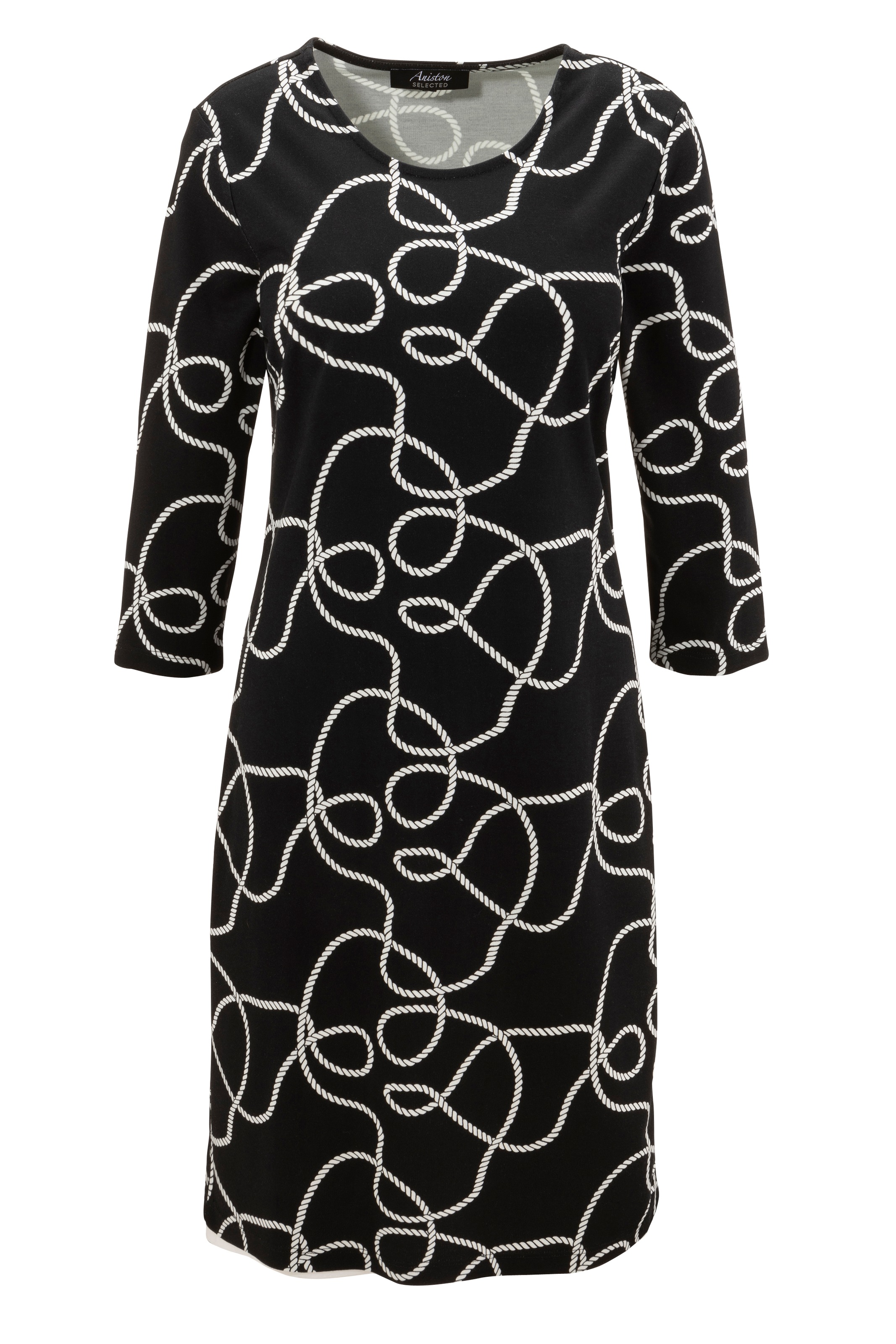 Aniston SELECTED KOLLEKTION bestellen Jerseykleid, | tailliert - BAUR für NEUE leicht