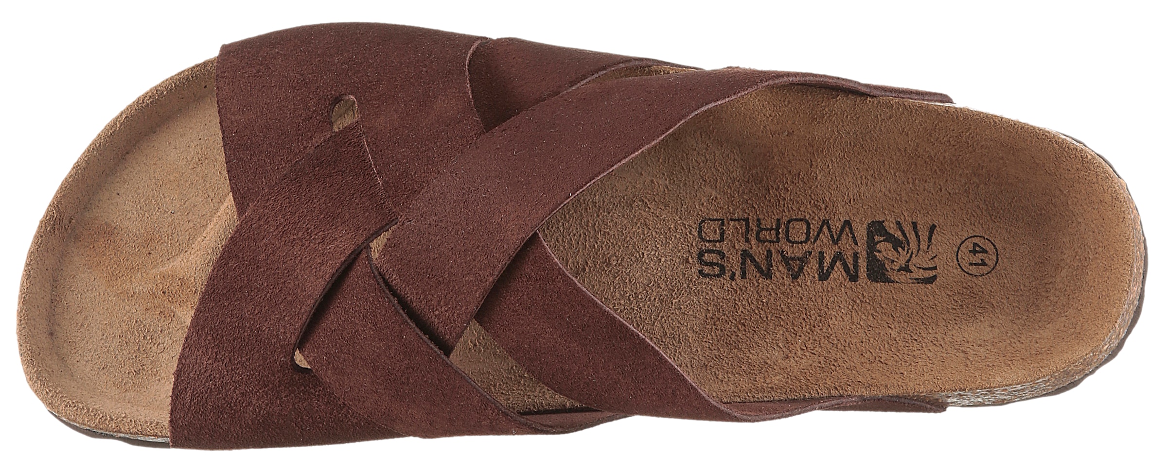 Man's World Pantolette  Schlappen, Sommerschuh, Hausschuh mit vorgeformtem Fußbett