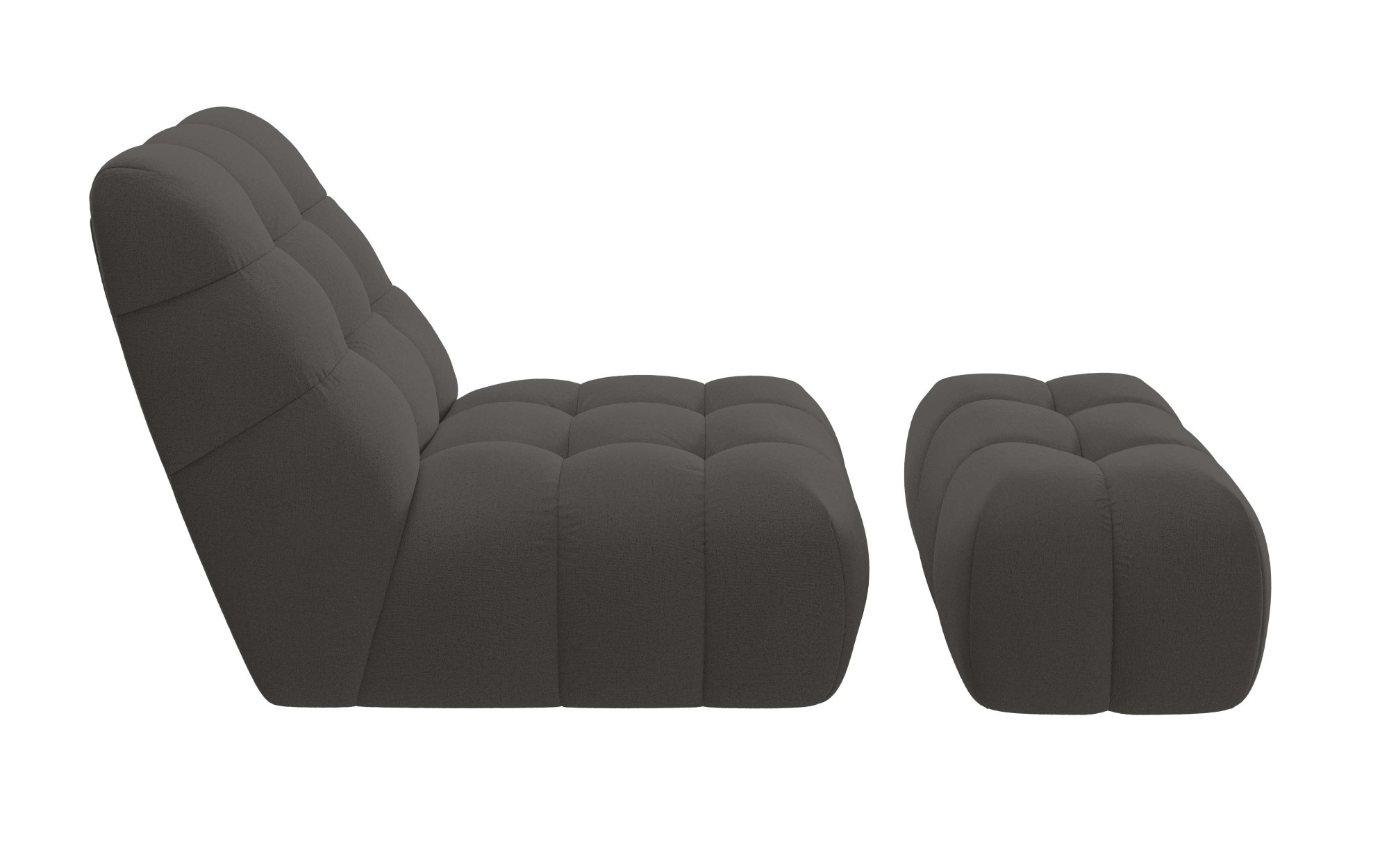 Guido Maria Kretschmer Home&Living XXL-Sessel »AURELIAN Loveseat XXL mit Hocker im Set, Lese-Sessel, Relaxsessel,«, mit Wellenunterfederung, Struktur fein, Struktur grob, Velours