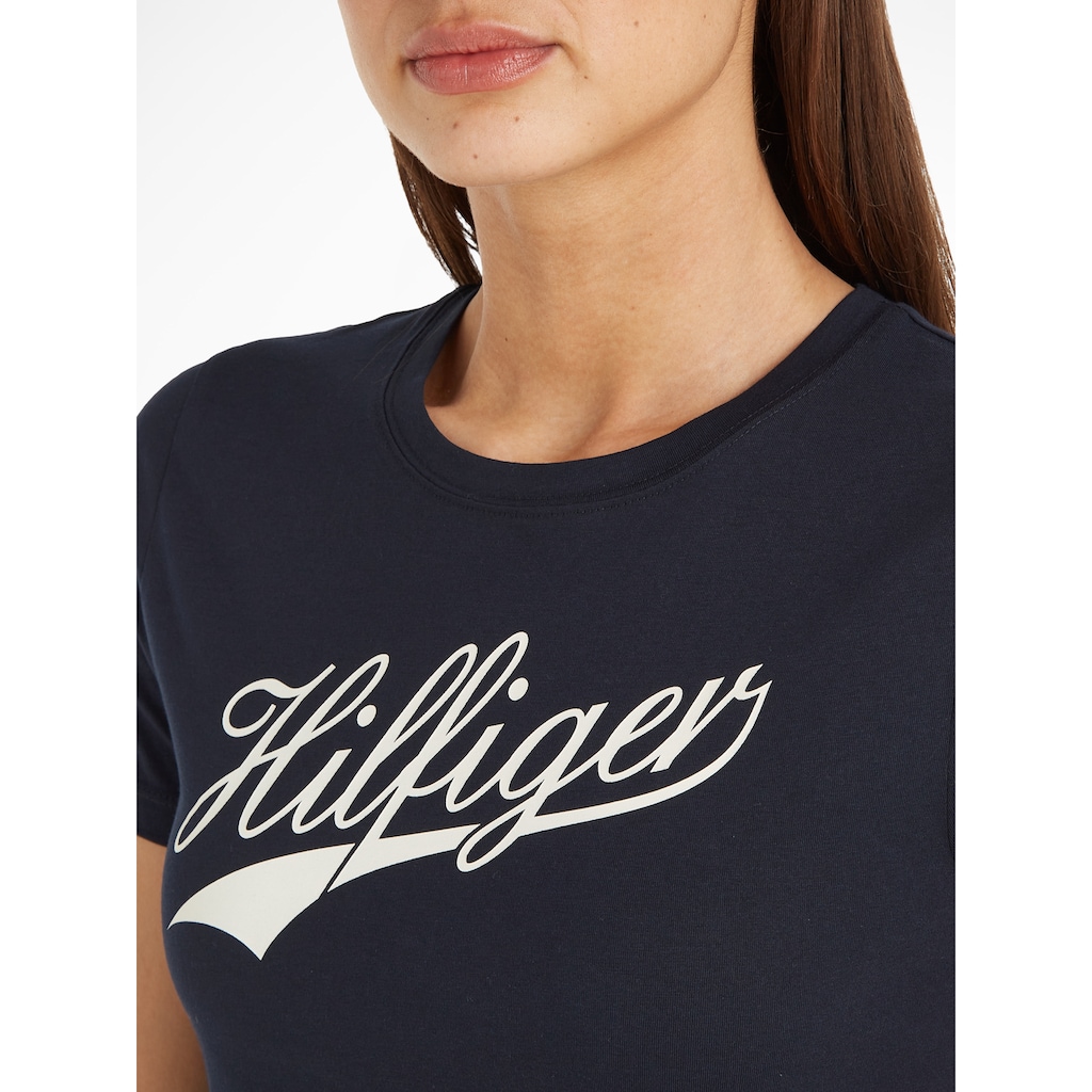 Tommy Hilfiger Rundhalsshirt »SLIM H85 C-NK SS TEE SS«