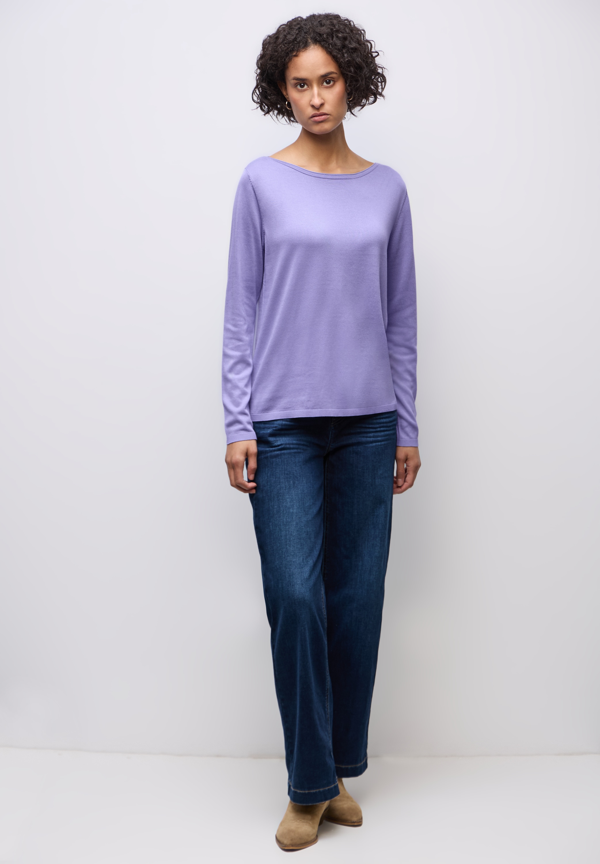 STREET ONE Strickpullover mit U-Boot-Ausschnitt