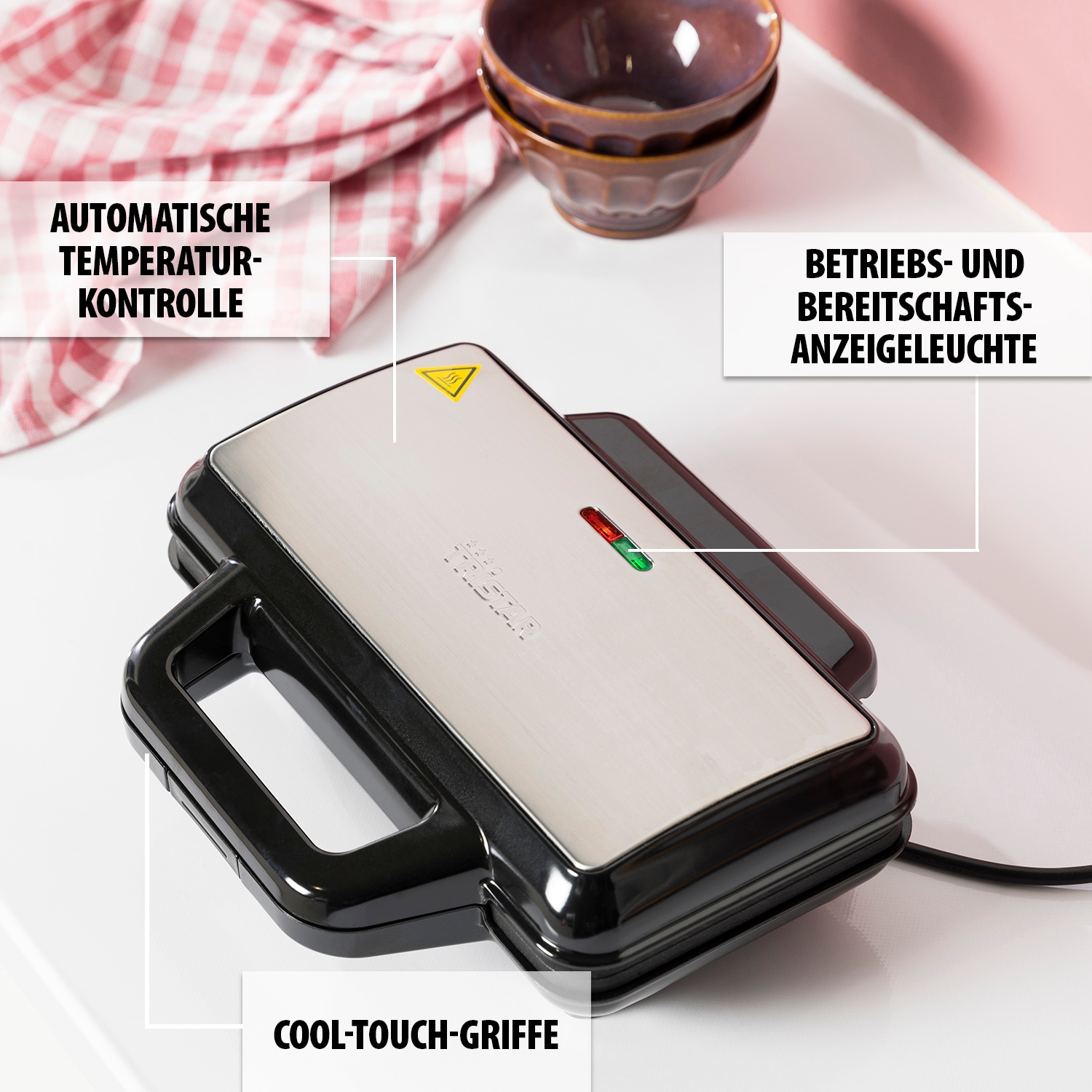 Tristar Waffeleisen »WF-1171 Waffel-Pommes Maker«, 1000 W