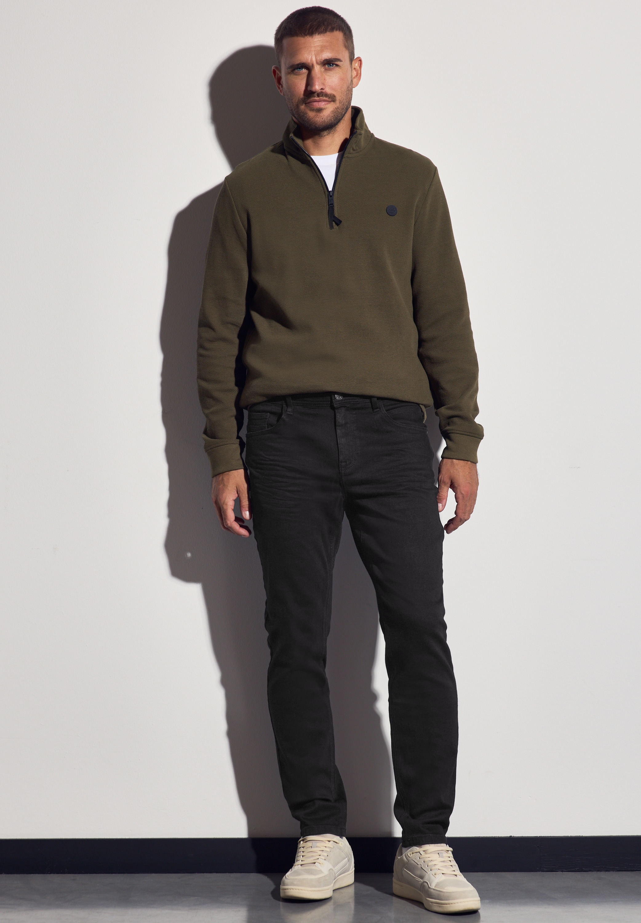 STREET ONE MEN Regular-fit-Jeans, aus Baumwolle mit Stretchanteil