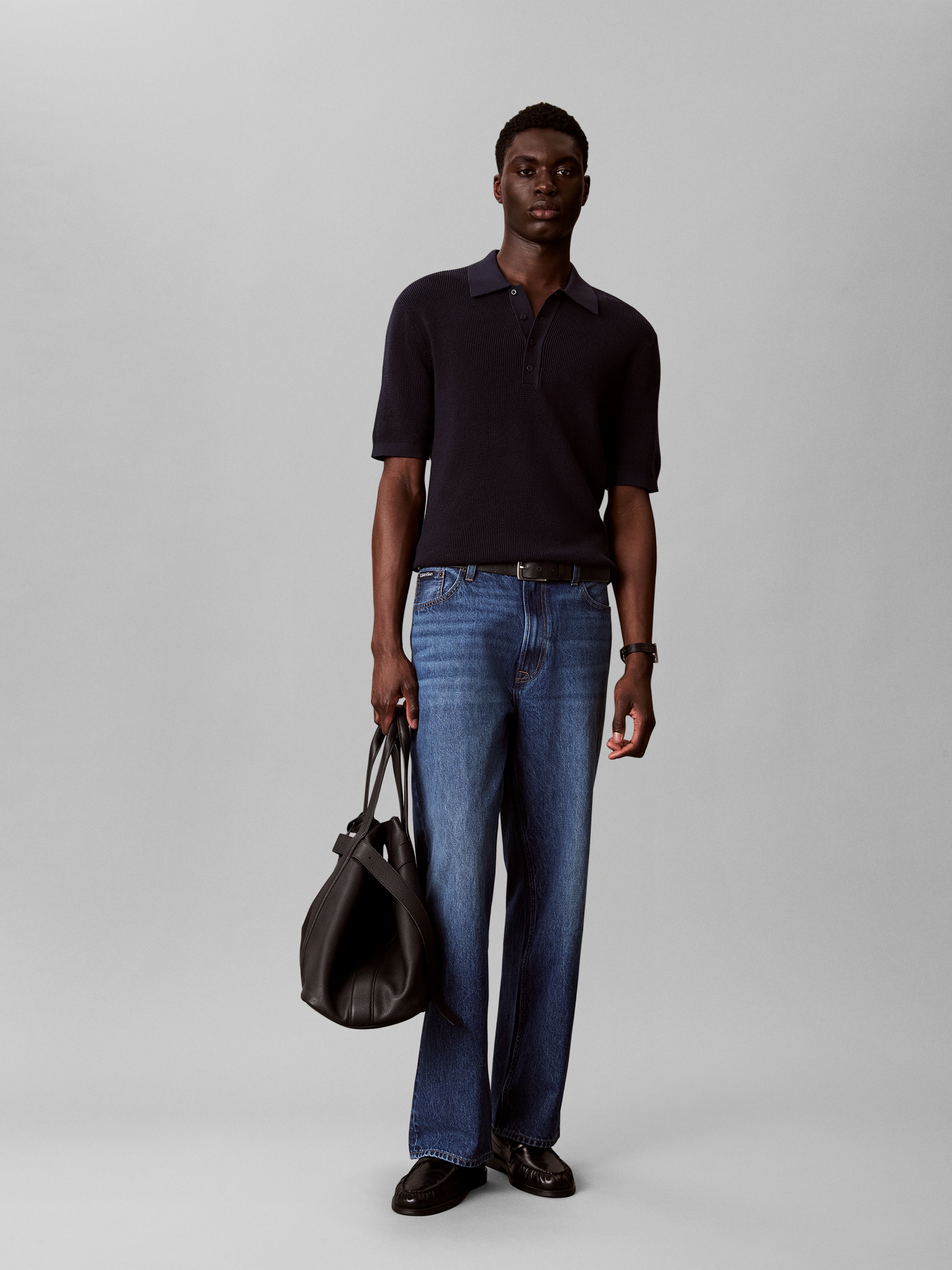 Calvin Klein Polokragenpullover Regular fit mit Polokragen