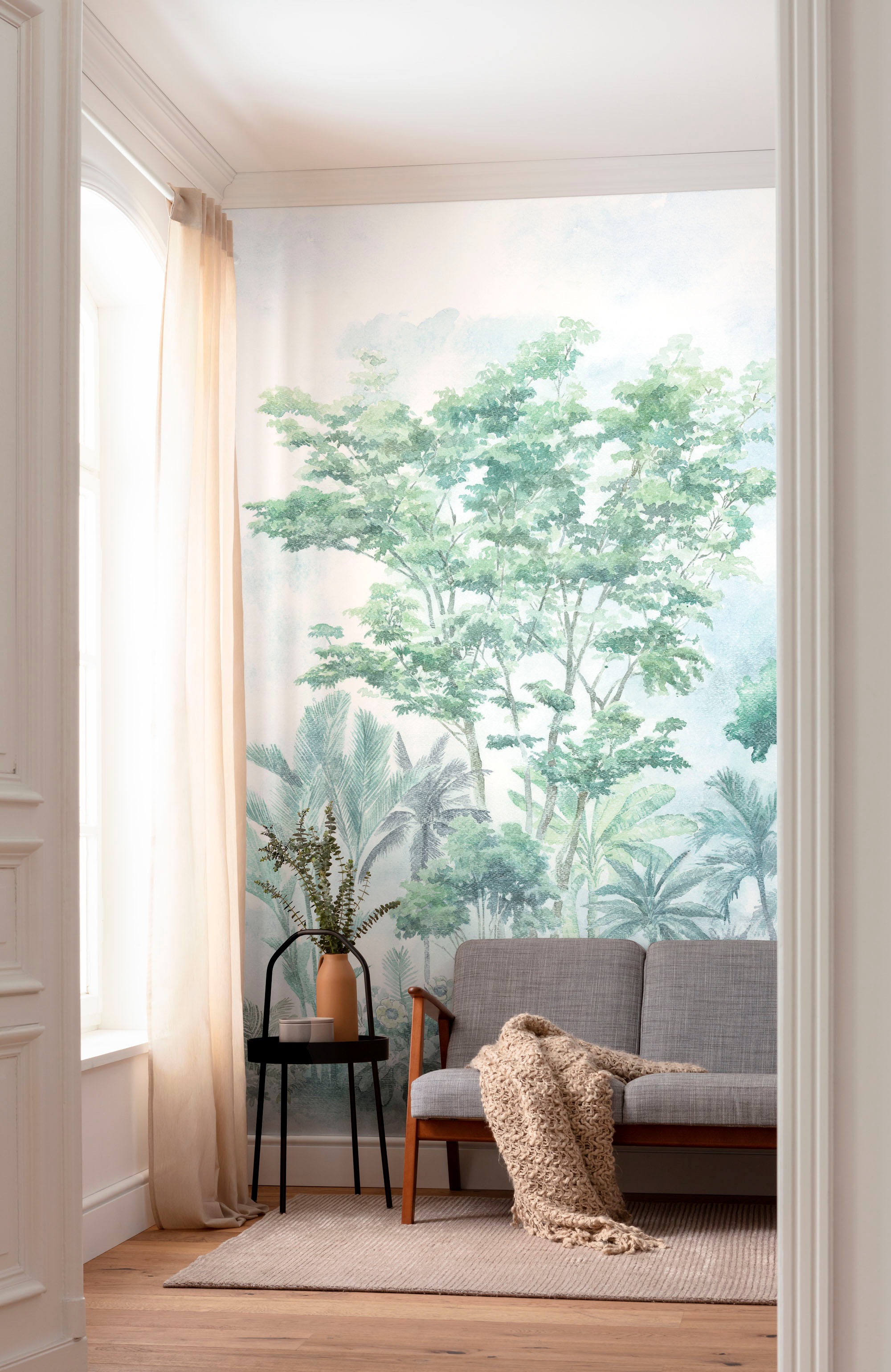 Komar Fototapete »Digitaldruck Vlies - Pride Woods - Größe 300 x 250 cm«, bedruckt, Wohnzimmer, Schlafzimmer