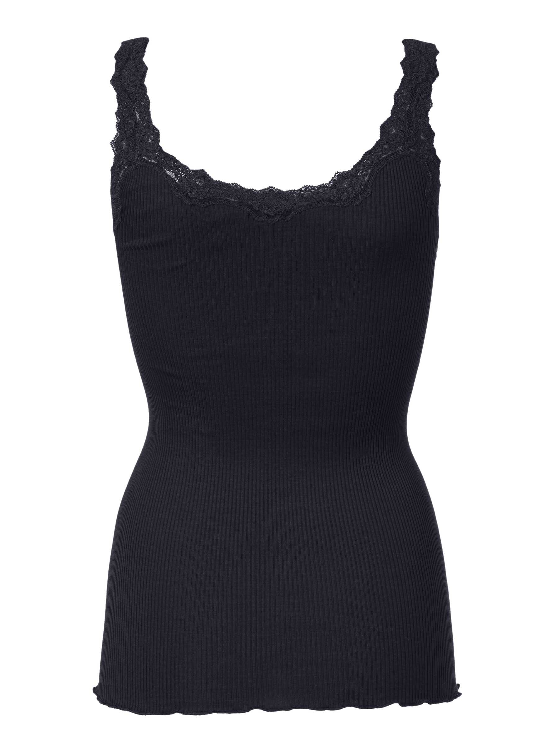 rosemunde Spitzentop »Babette Silk Top mit Seide« umgedrehter Vintage-Spitzenbesatz, feminin, bequem, Seidenmix