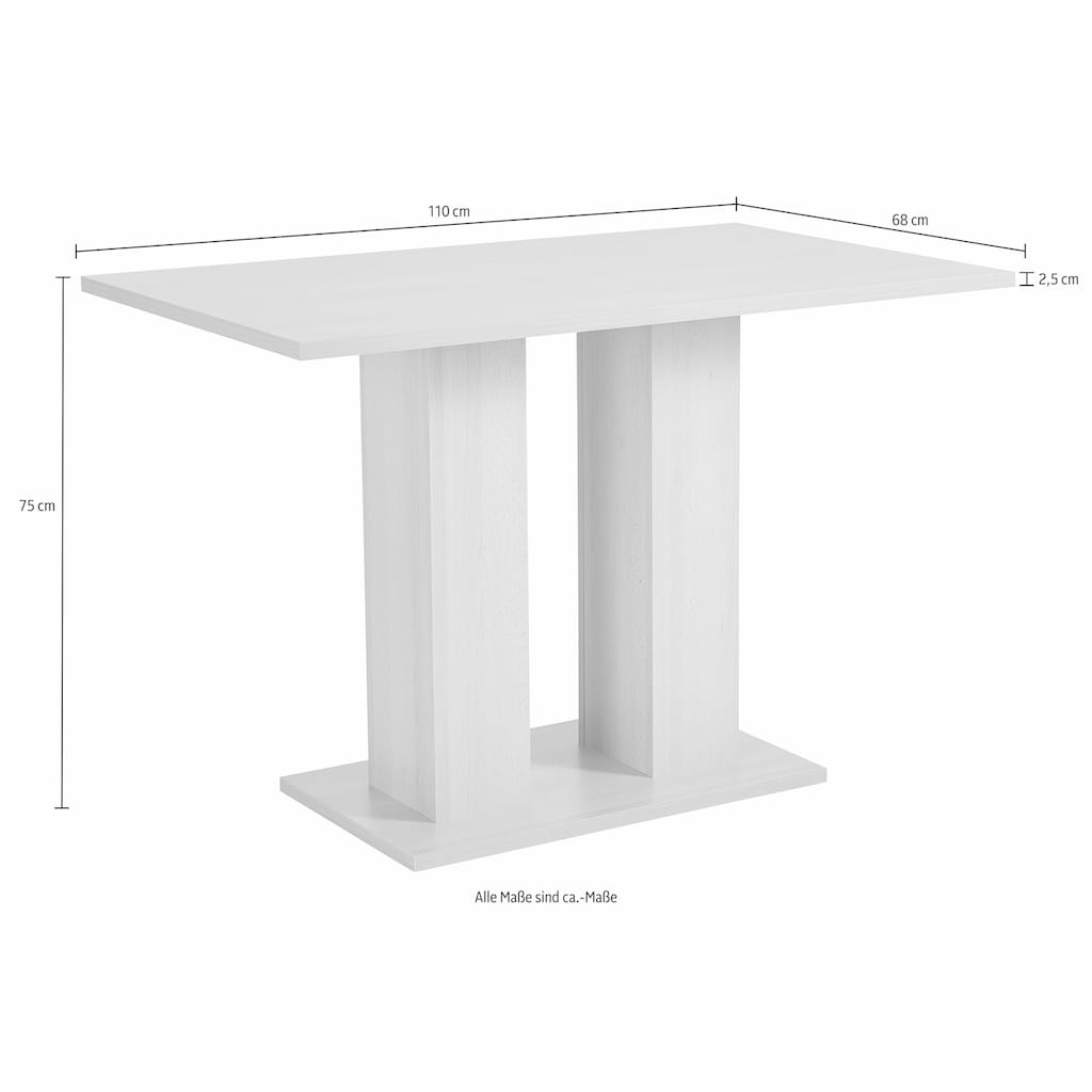 SCHÖSSWENDER Säulen-Esstisch »Anna 2«, zeitloses Design