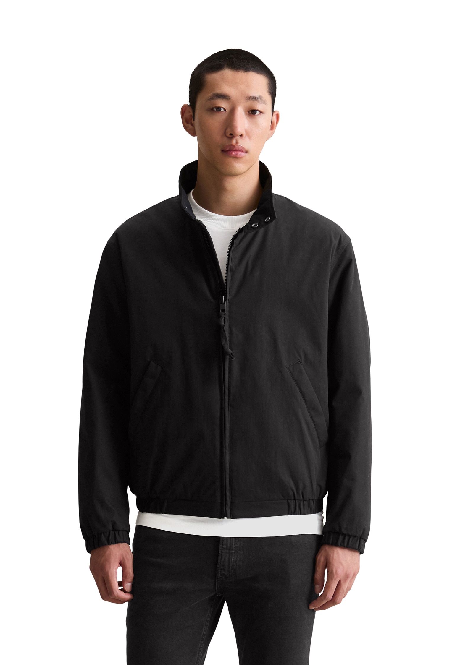 Marc OPolo DENIM Outdoorjacke "mit elastischem Bund", ohne Kapuze günstig online kaufen