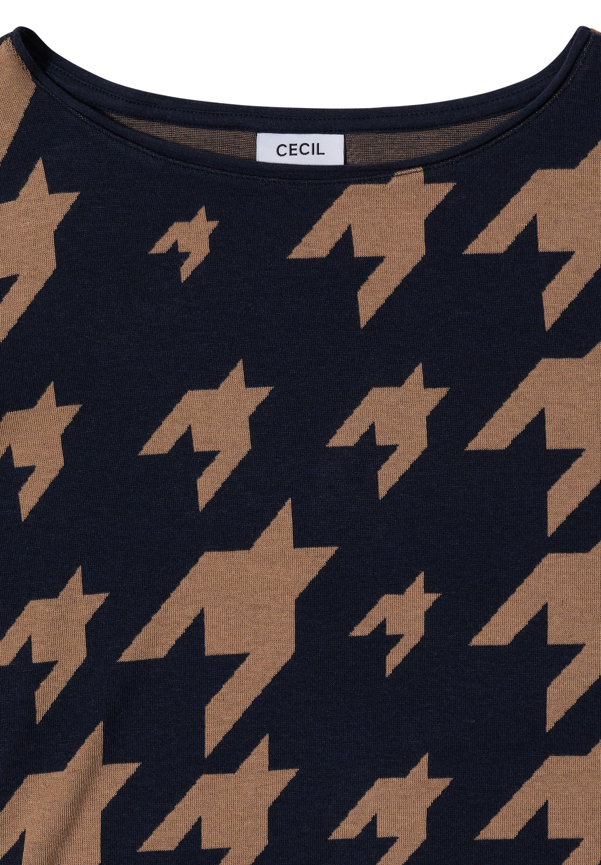 Cecil Langarmshirt mit Elastiksaum und Tunnelzug