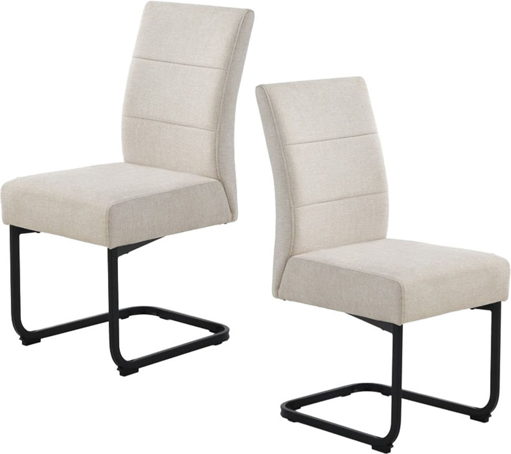 Jockenhöfer Gruppe Eckbankgruppe »Tisch, Bank und 2 Stühle, Taschenfederkern« Set, 4 tlg. Tisch (140x90cm) schwarz, Bank und Stühle anthrazit oder beige
