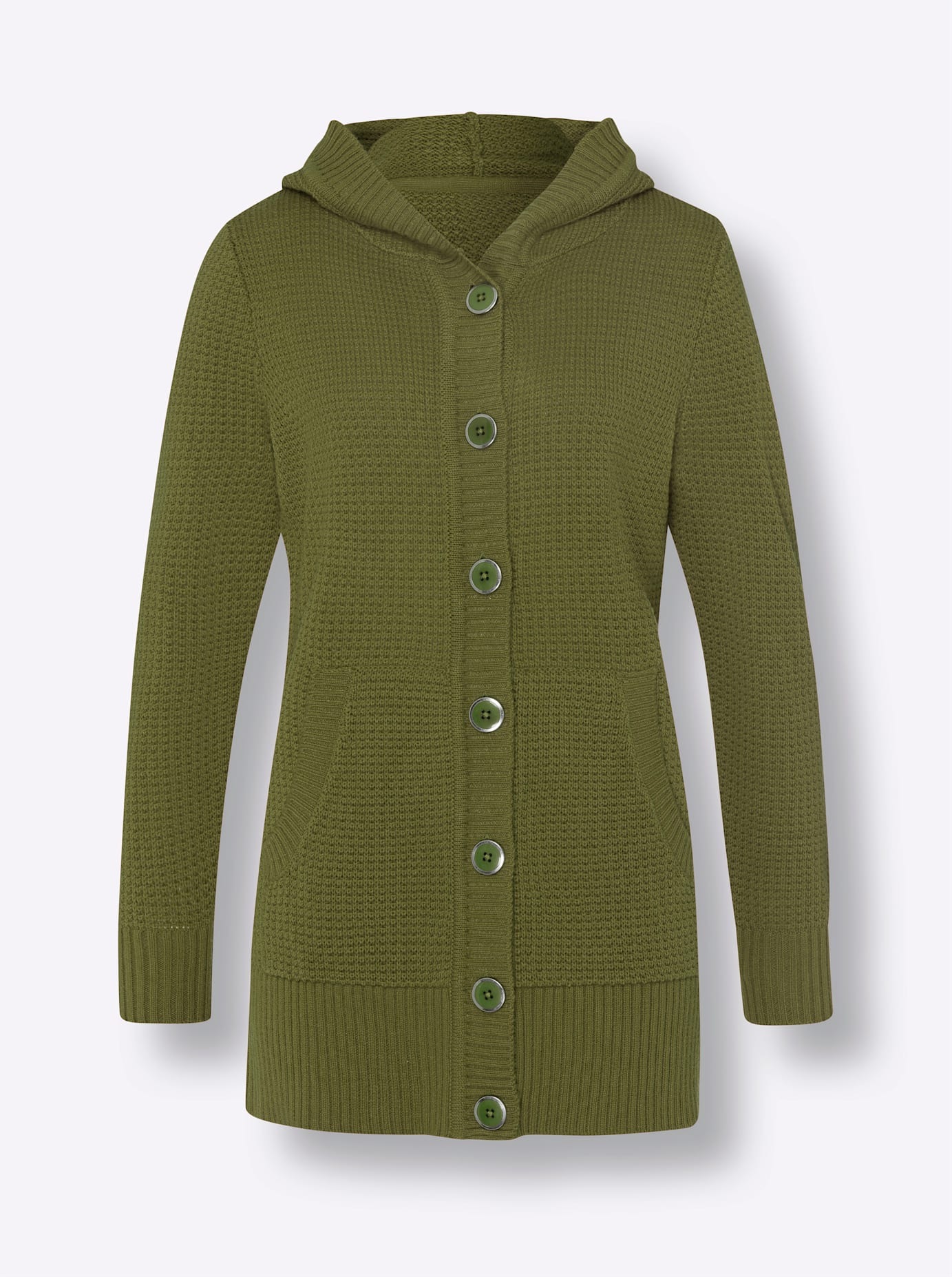 Classic Basics Kapuzenstrickjacke
