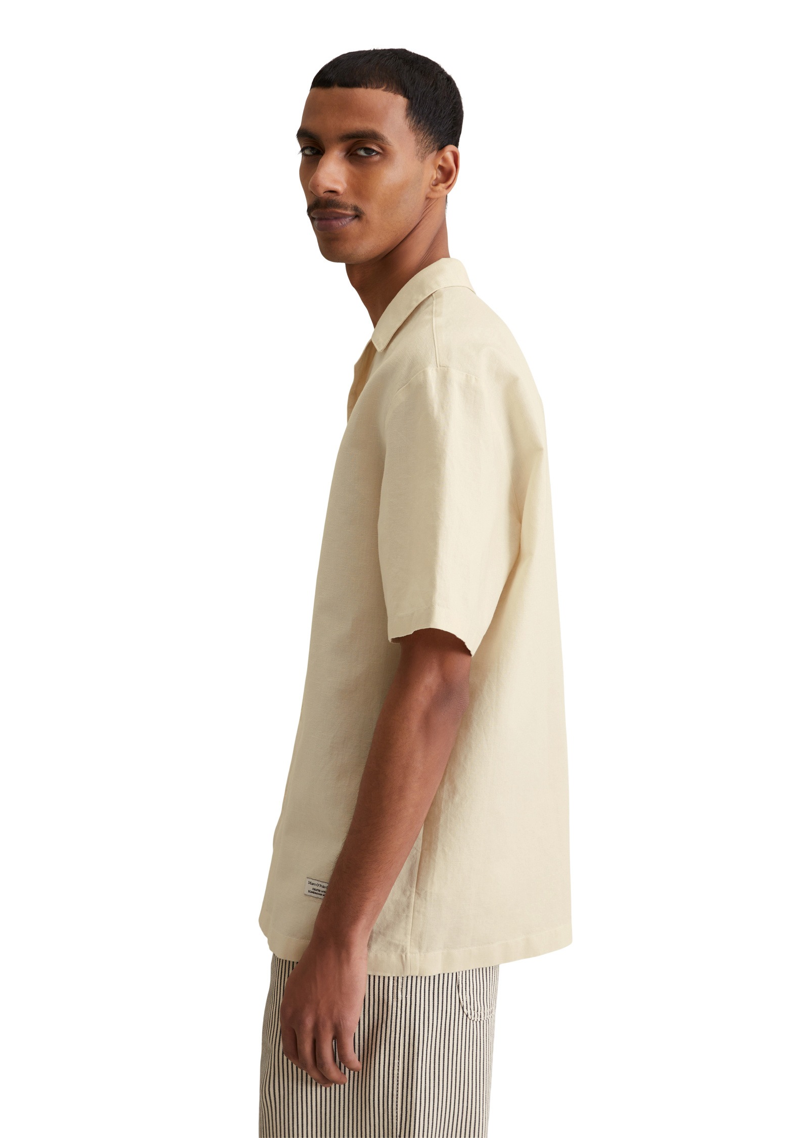 Marc OPolo DENIM Kurzarmhemd "aus Leinen-Bio-Baumwoll-Mix" günstig online kaufen