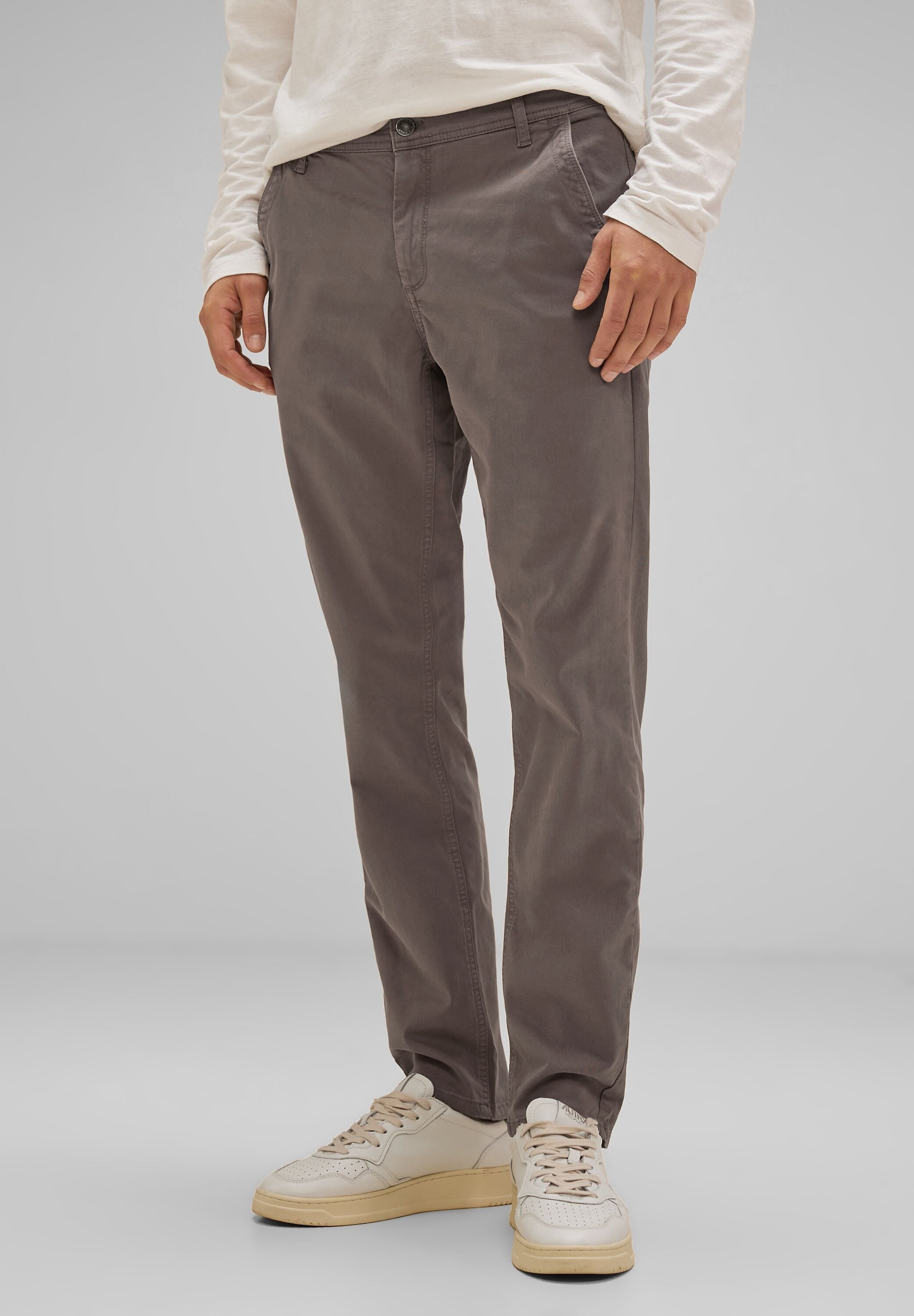 STREET ONE MEN Chinohose, aus Baumwolle mit Stretchanteil