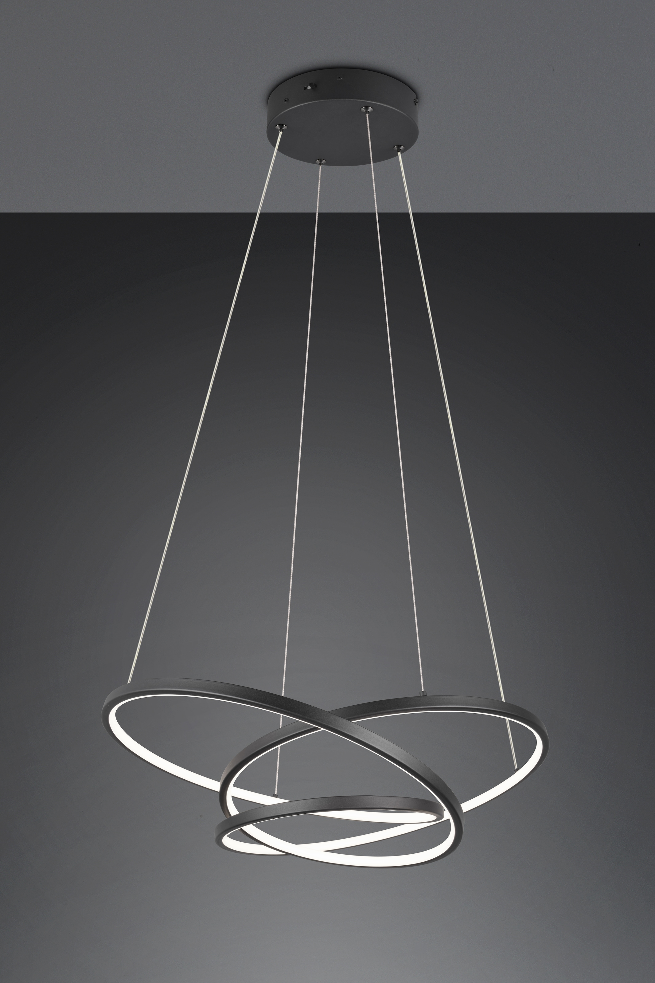 TRIO Leuchten LED Pendelleuchte »DARVIN, LED Hängelampe 34W 4500 Lumen, dimmbar, Lichtfarbe einstellbar«, 1 flammig, Leuchtmittel LED-Board | LED fest integriert, CCT 2300/3000/4000K warmweiß-kaltweiß, höhenverstellbar bis max 150cm