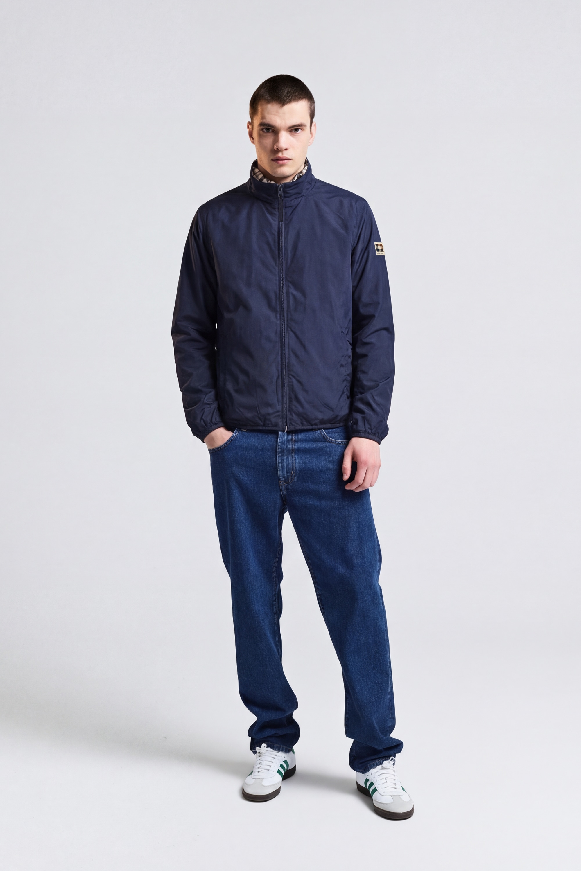 Aquascutum Active Wolljacke »RLG WINDBREAKER Herren« ohne Kapuze Windjacke Herren, leichte Jacke, Regenjacke, Wetterjacke, Sale