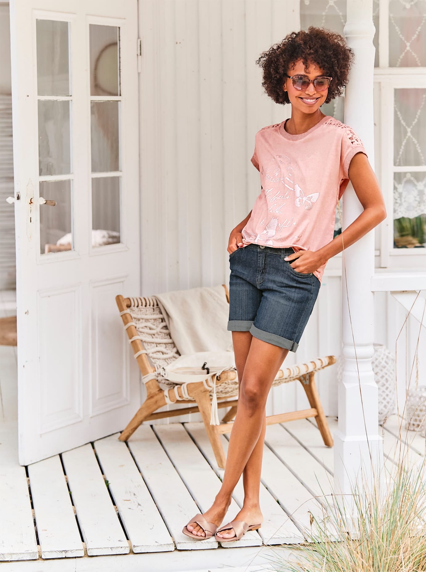 Rundhalsshirt "Shirt" 1 Stk. günstig online kaufen