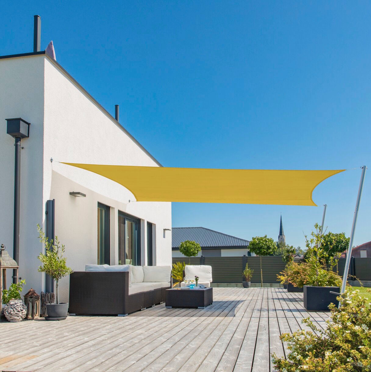Windhager Sonnensegel »Cannes Rechteck«, 2x3m, gelb