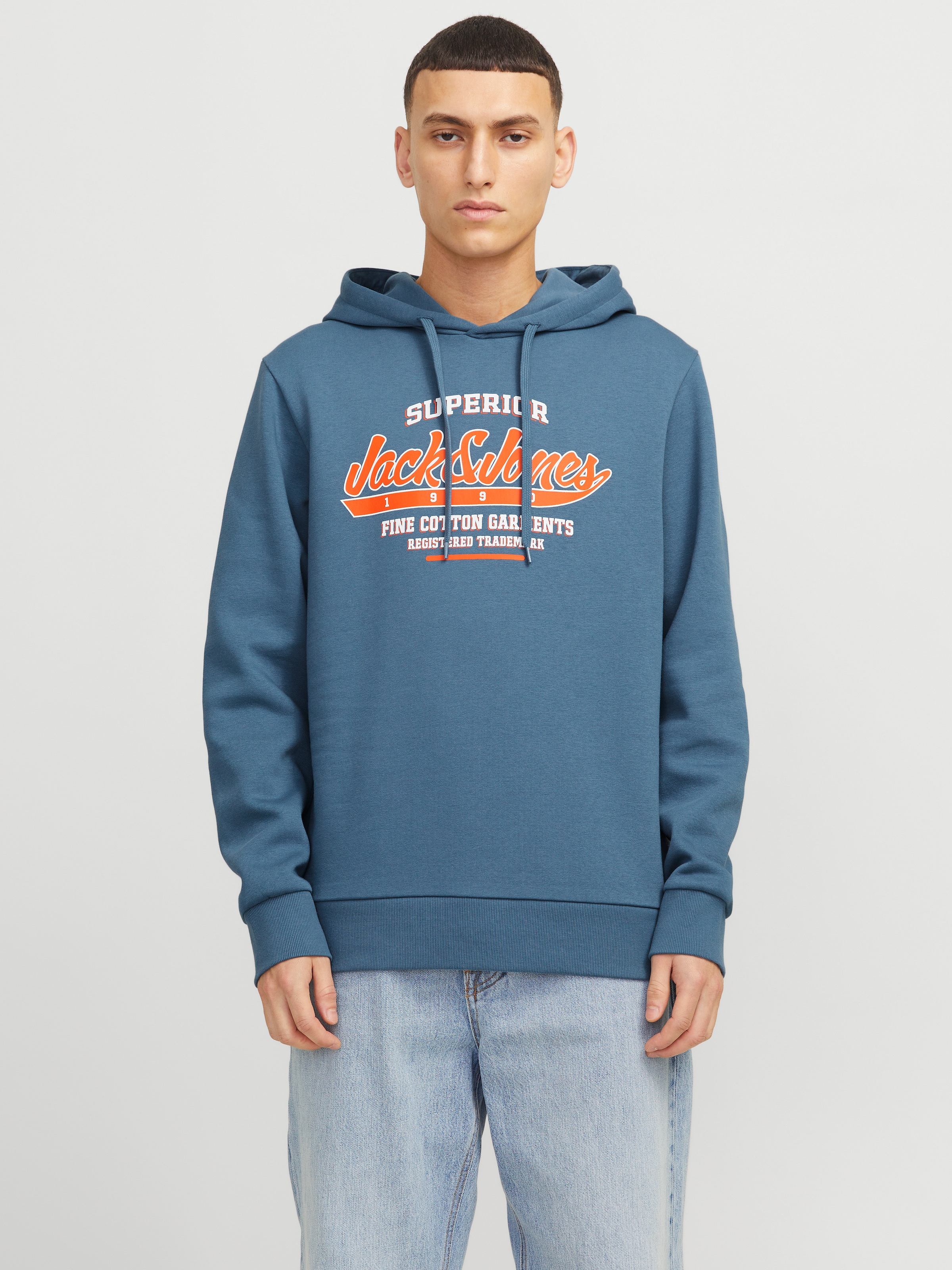 Jack & Jones Kapuzensweatshirt "JJELOGO SWEAT HOOD 2 COL 24/25 NOOS", mit Logo Print