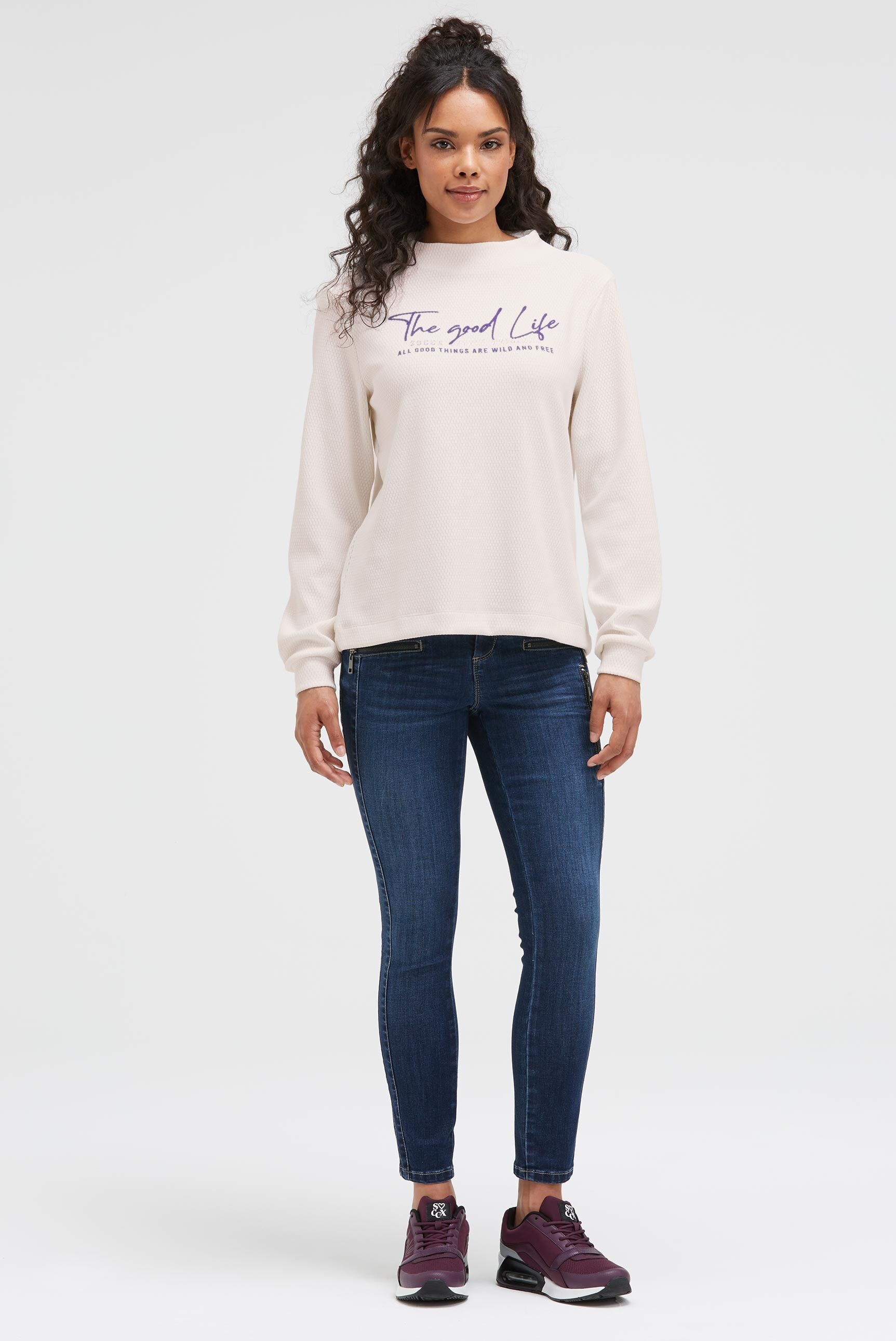 SOCCX Sweater, mit Stehkragen