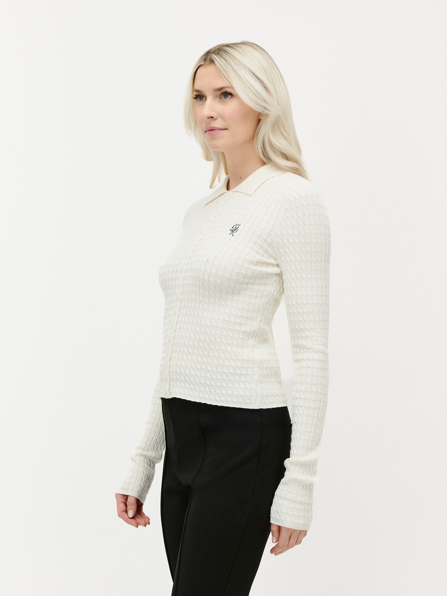 LeGer Polokragenpullover "Manolja, LeGer by Lena Gercke" mit Fake-Knopfleis günstig online kaufen