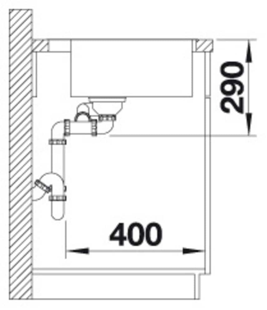 Blanco Edelstahlspüle »ANDANO 340/180-IF/A«, zum wechselseitigen Einbau geeignet