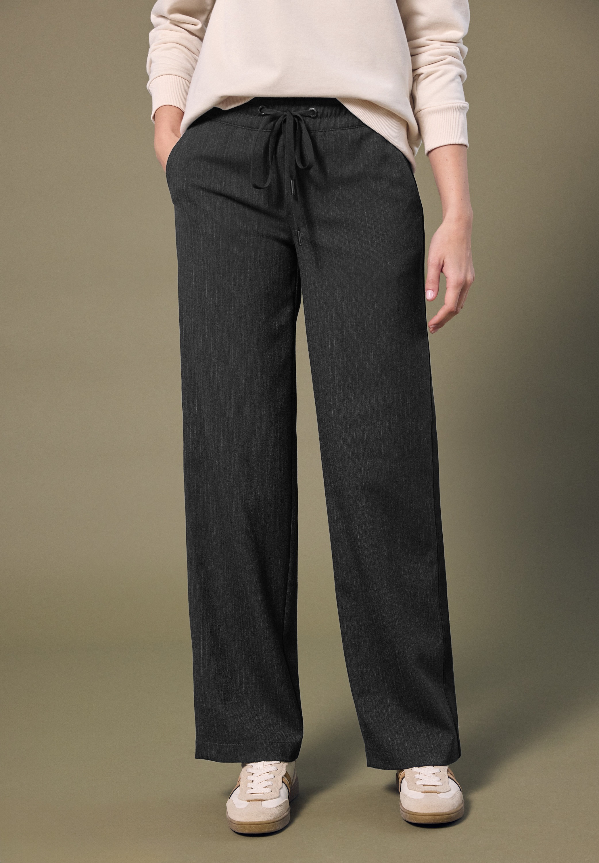 STREET ONE STUDIO Stoffhose  Middle Waist