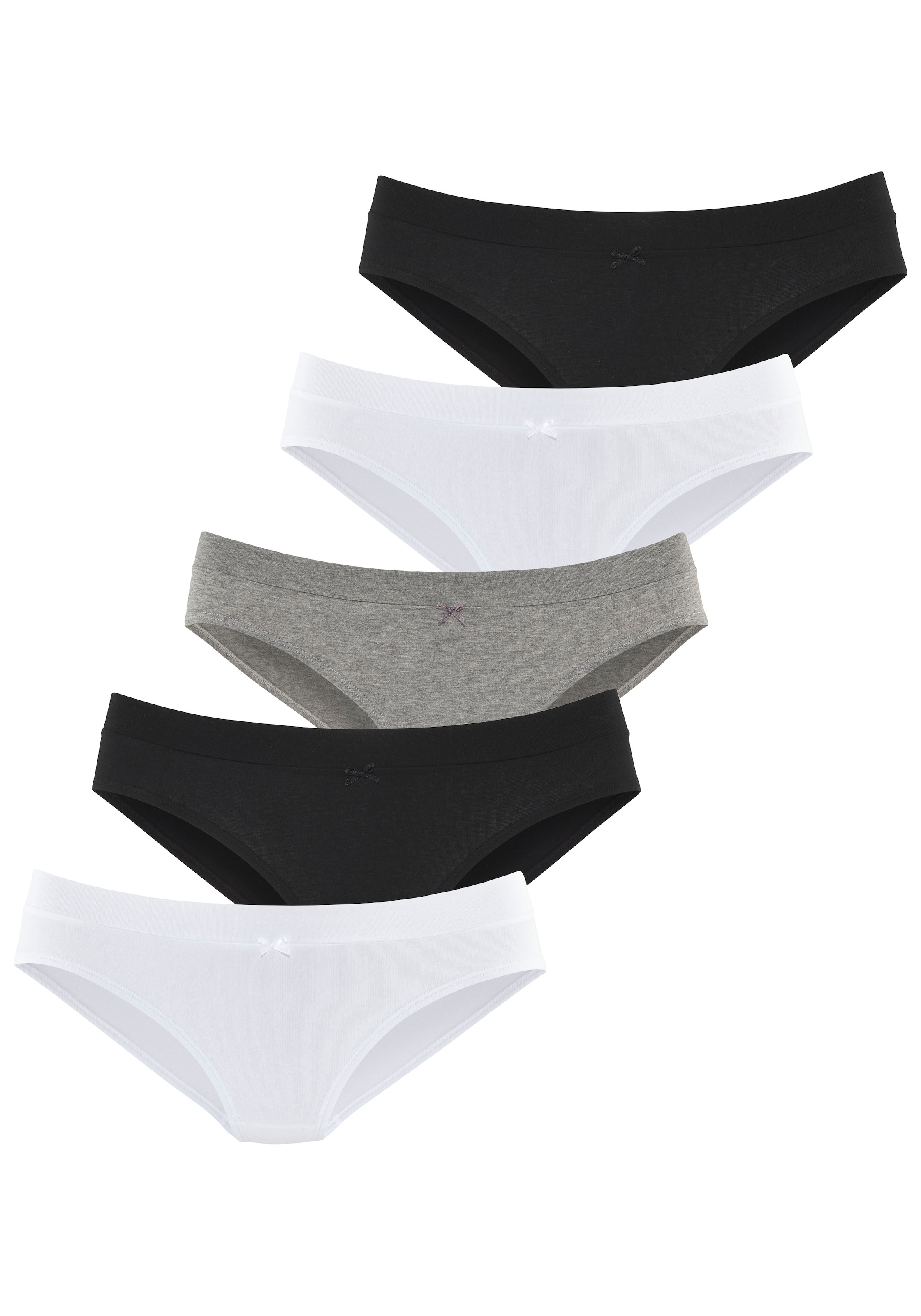 Vivance Jazz-Pants Slips, (5er-Pack), aus weicher, elastischer Baumwolle