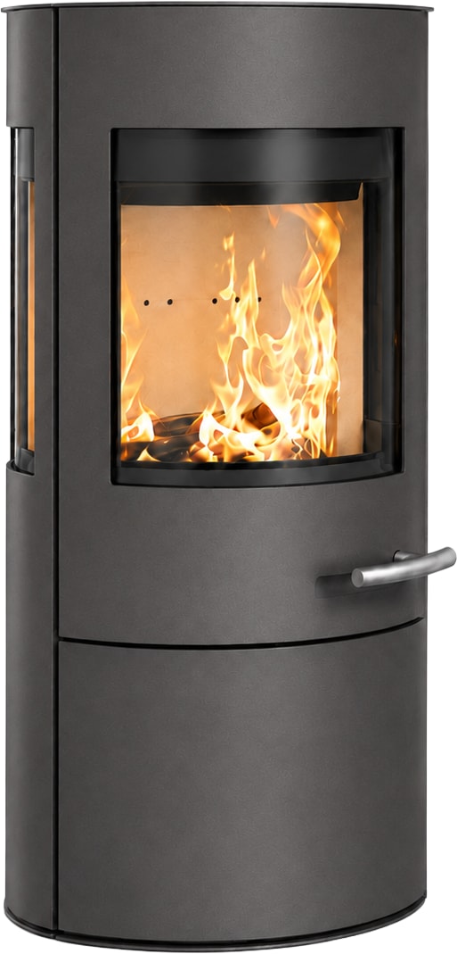 Haas + Sohn Kaminofen "VITUS.l MOONLIGHT, Exklusiv, Lieferung bis ins Wohnzimmer" NEU in der Farbe Moonlight grau