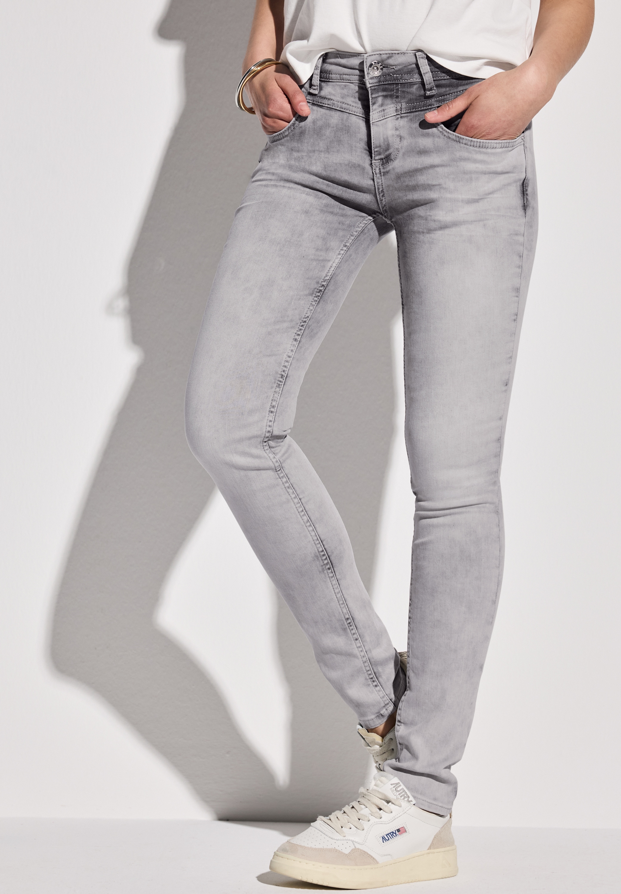 STREET ONE Slim-fit-Jeans, Middle Waist