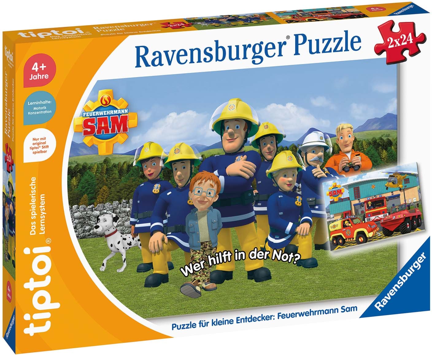 Ravensburger Puzzle »tiptoi® Puzzle für kleine Entdecker: Feuerwehrmann Sam«, Made in Europe, FSC® - schützt Wald - weltweit