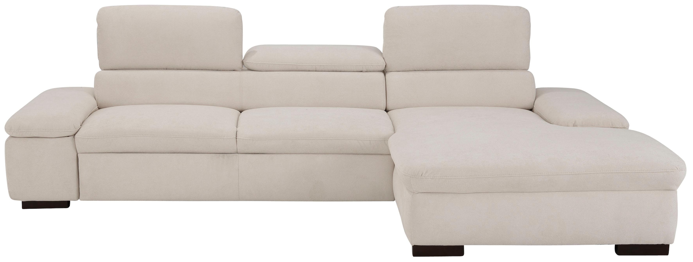 Home affaire Ecksofa »Alberto L-Form«, mit Kopfteilverstellung, wahlweise mit Bettfunktion