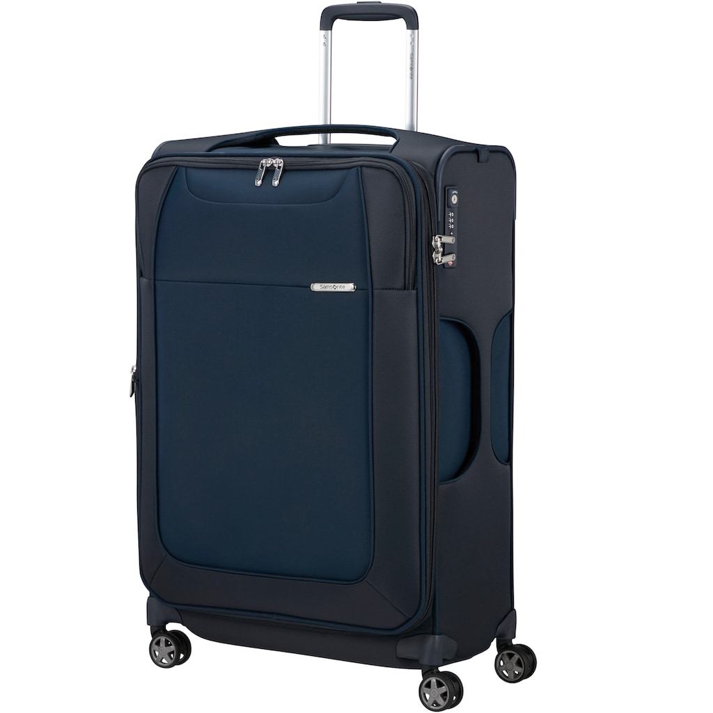 Samsonite Weichgepäck-Trolley »D'Lite, Midnight Blue, 71 cm«, 4 Rollen, Reisekoffer Großer Koffer Aufgabegepäck mit Volumenerweiterung