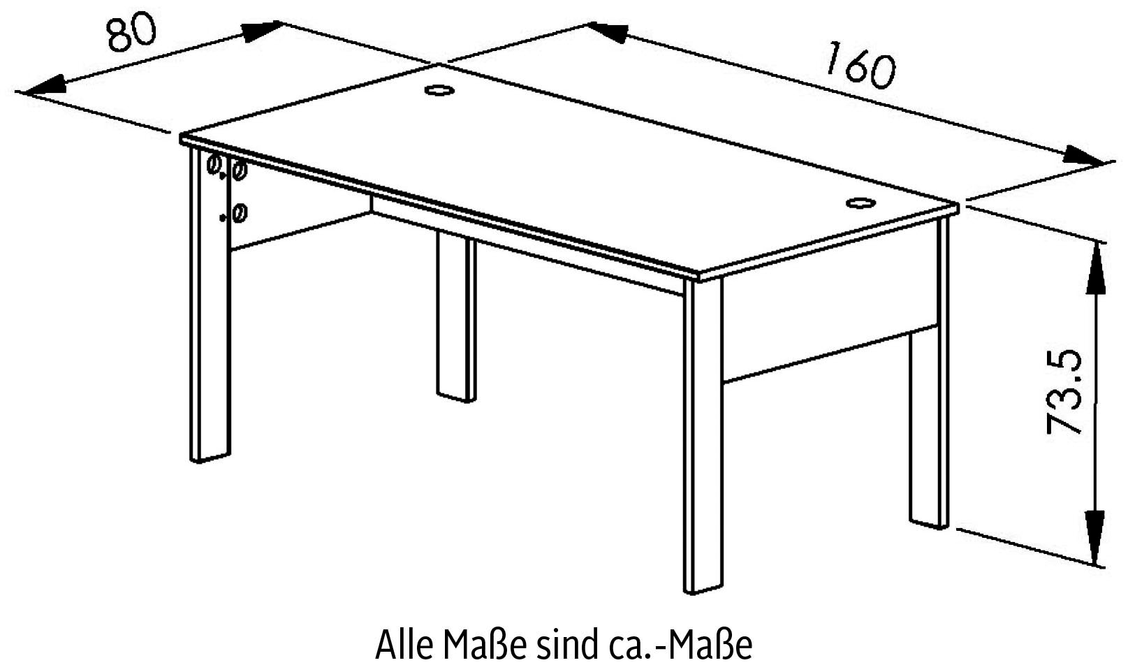 Gami Schreibtisch »Faro«, moderner Industrial Look
