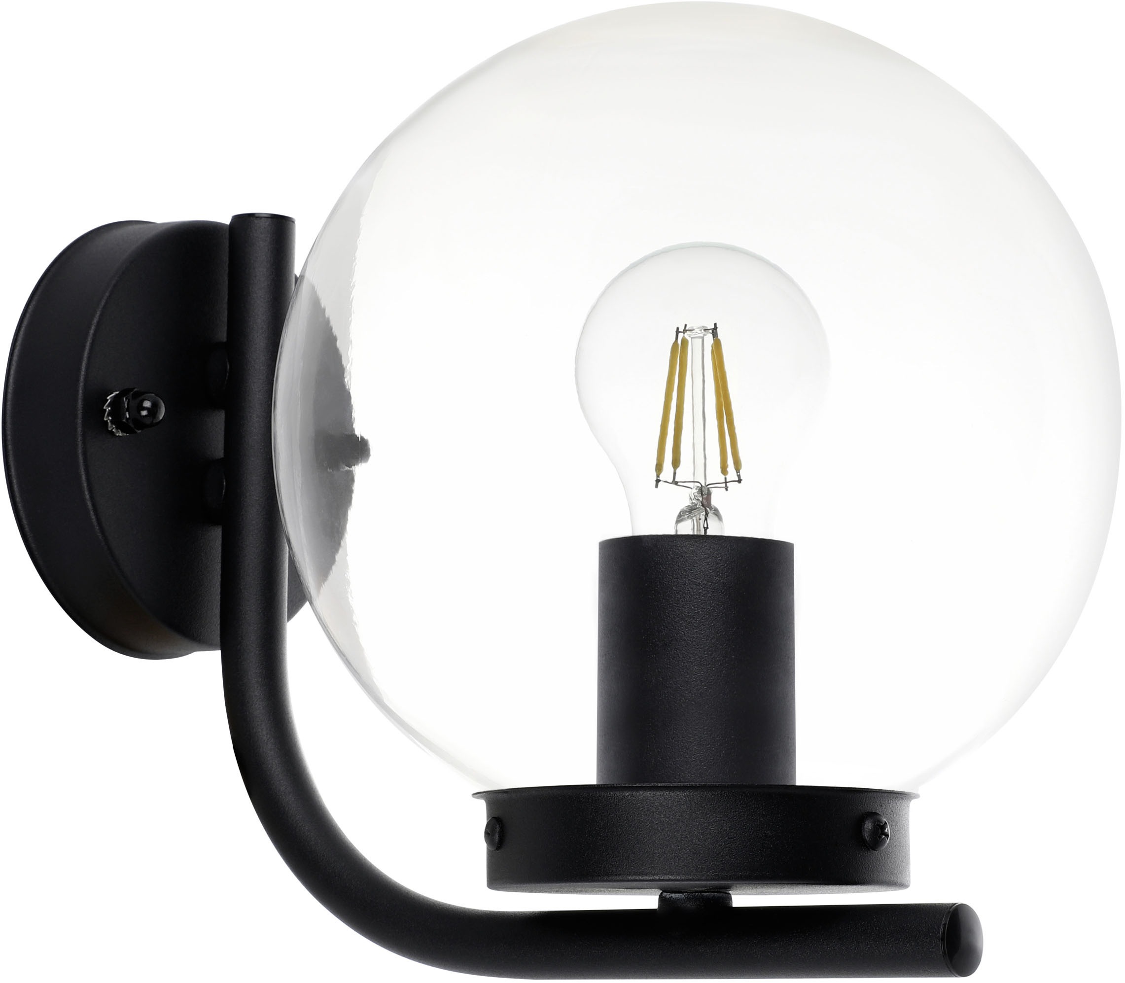 EGLO Wandleuchte »TAVERNA Wandlampe - Stahl verzinkt - E27 - 1X28W - IP44« E27 1 Stk. Außenbeleuchtung, Außenwandleuchte, Terrasse, L20 x H23 x AL27 cm