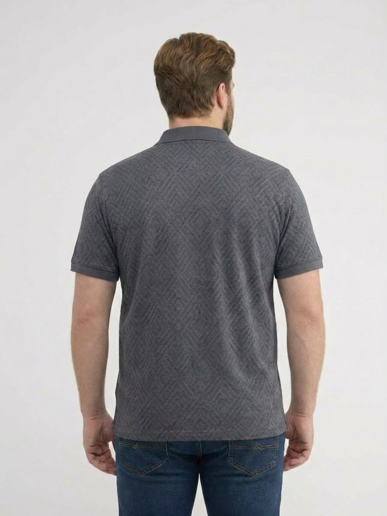 LERROS Poloshirt »Poloshirt, sportlich gemustert in 2-Tone-Optik, große Größen«
