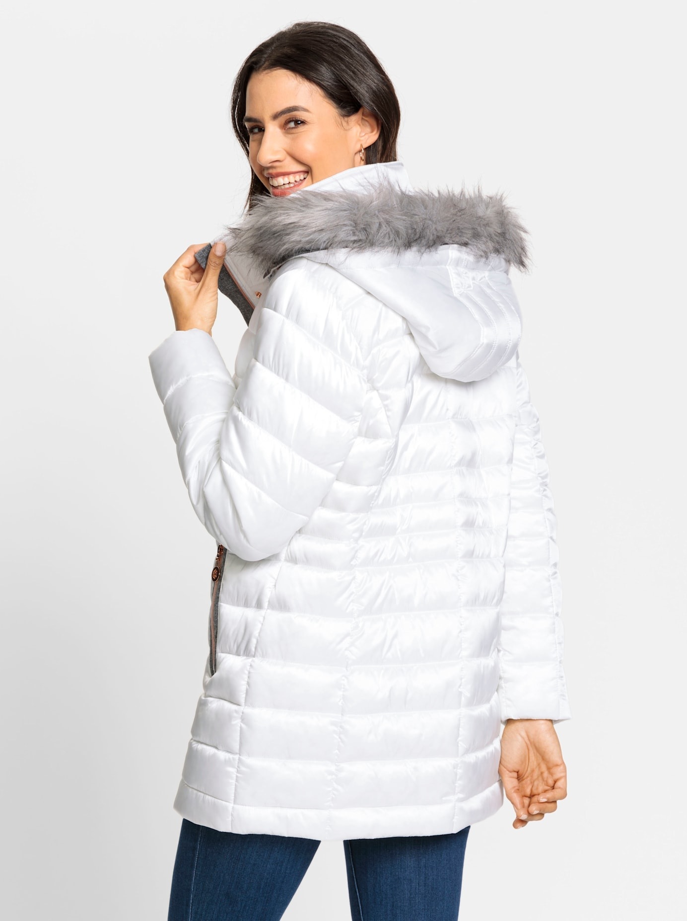 Inspirationen Steppjacke, mit Kapuze