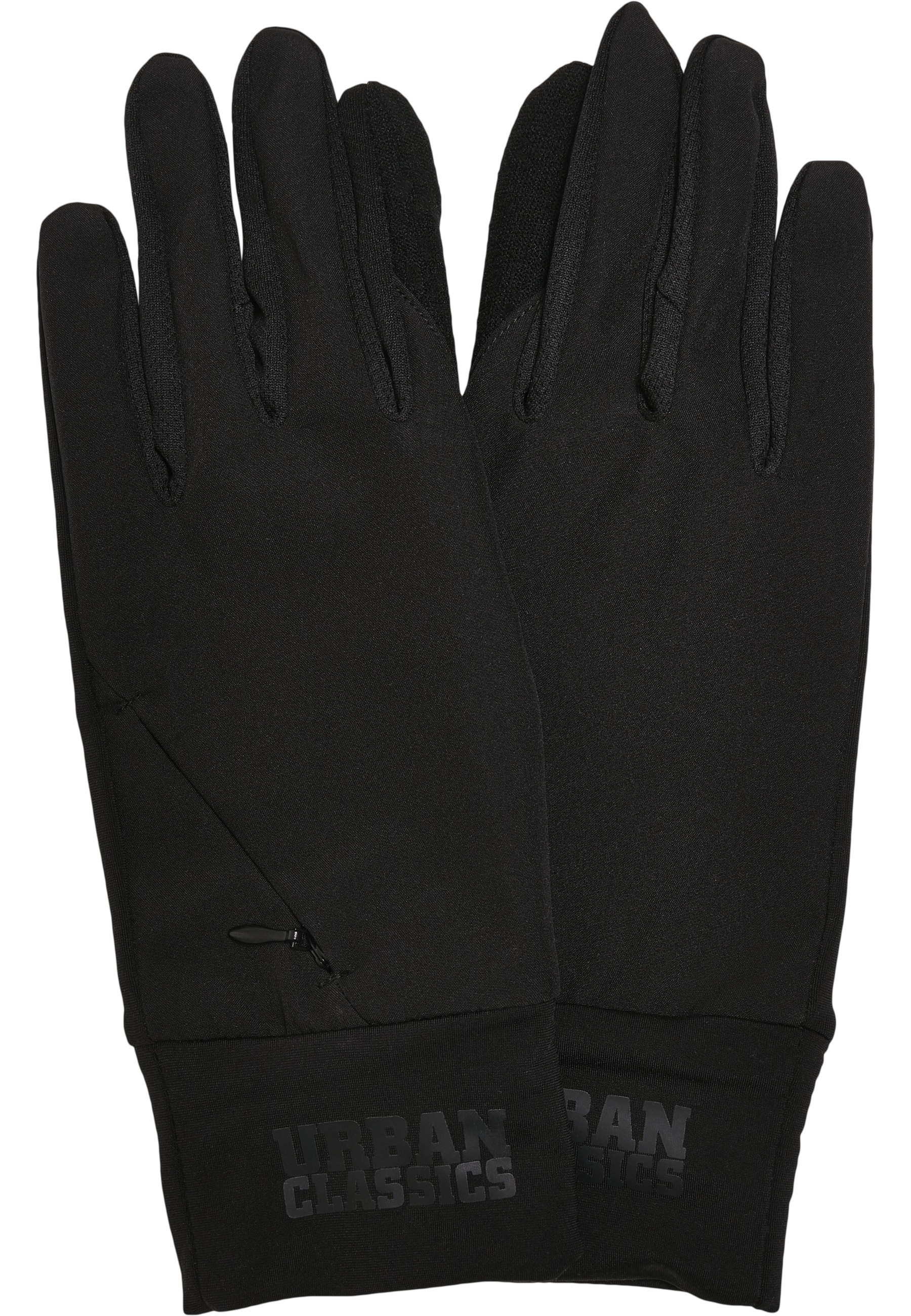 URBAN CLASSICS Baumwollhandschuhe »Urban Classics Unisex Logo Cuff Performance Gloves«