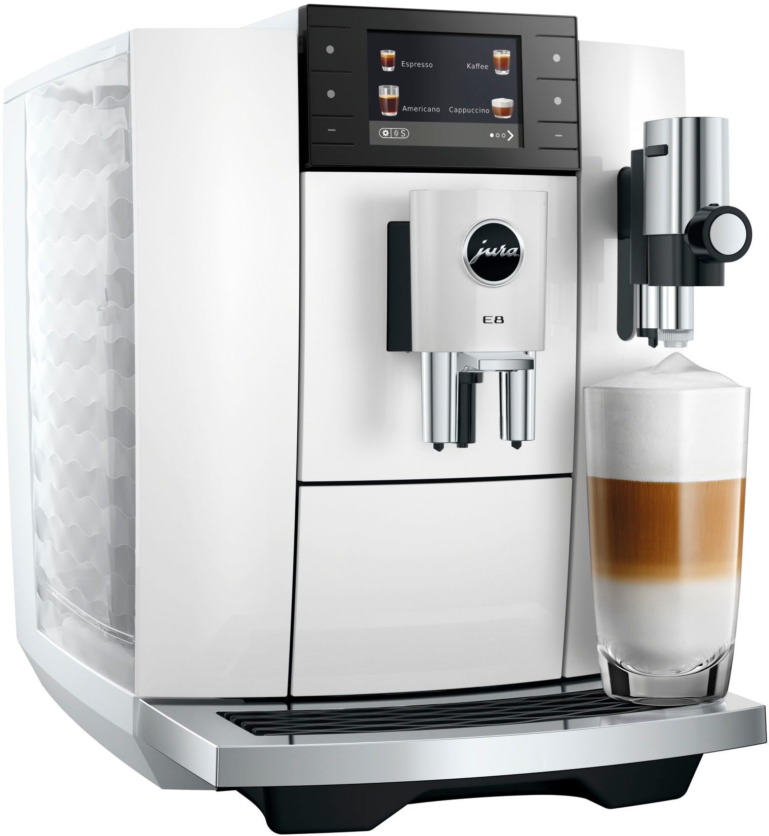 JURA Kaffeevollautomat »15747 E8 Piano White (ED)«
