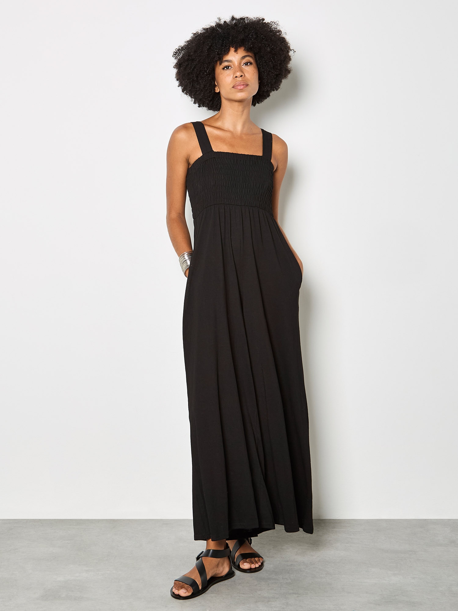 Apricot Jumpsuit "Jumpsuit aus Jersey" mit weitem Bein