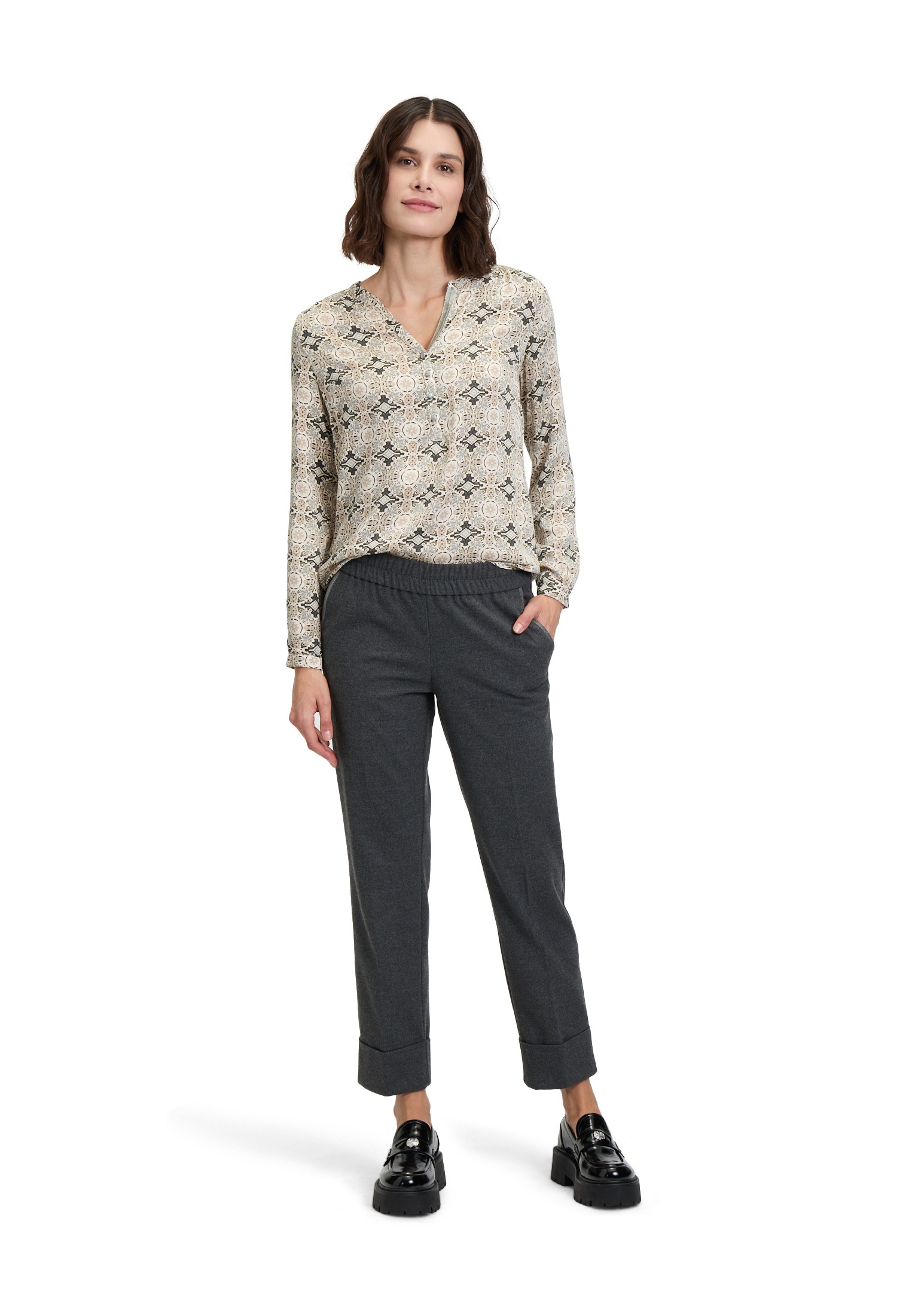 Cartoon Schlupfbluse »Cartoon Damen Casual-Bluse mit Muster«